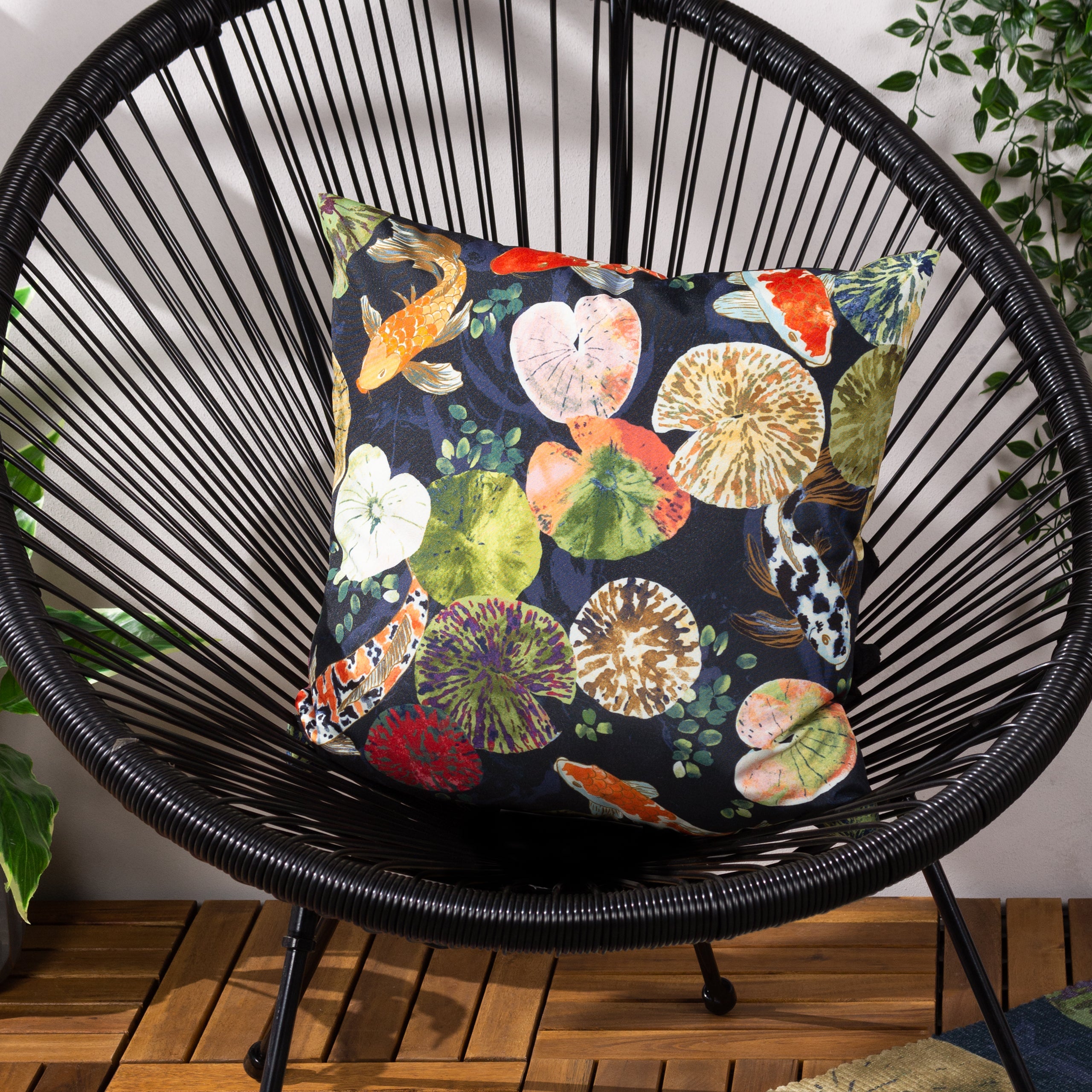 Koi Pond Outdoor Cushion