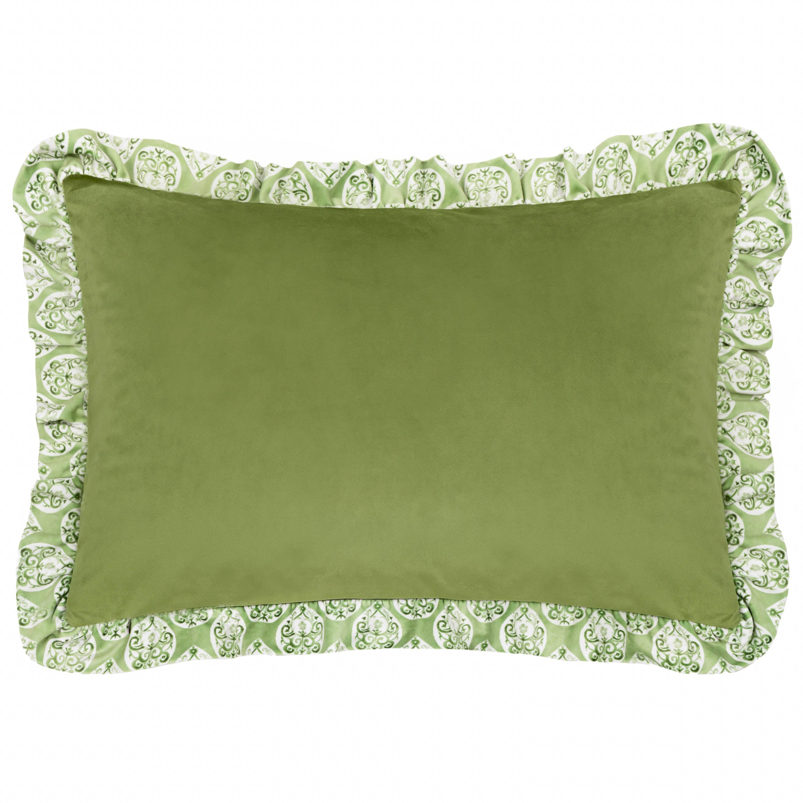 Krissa Block Printed Velvet Cushion