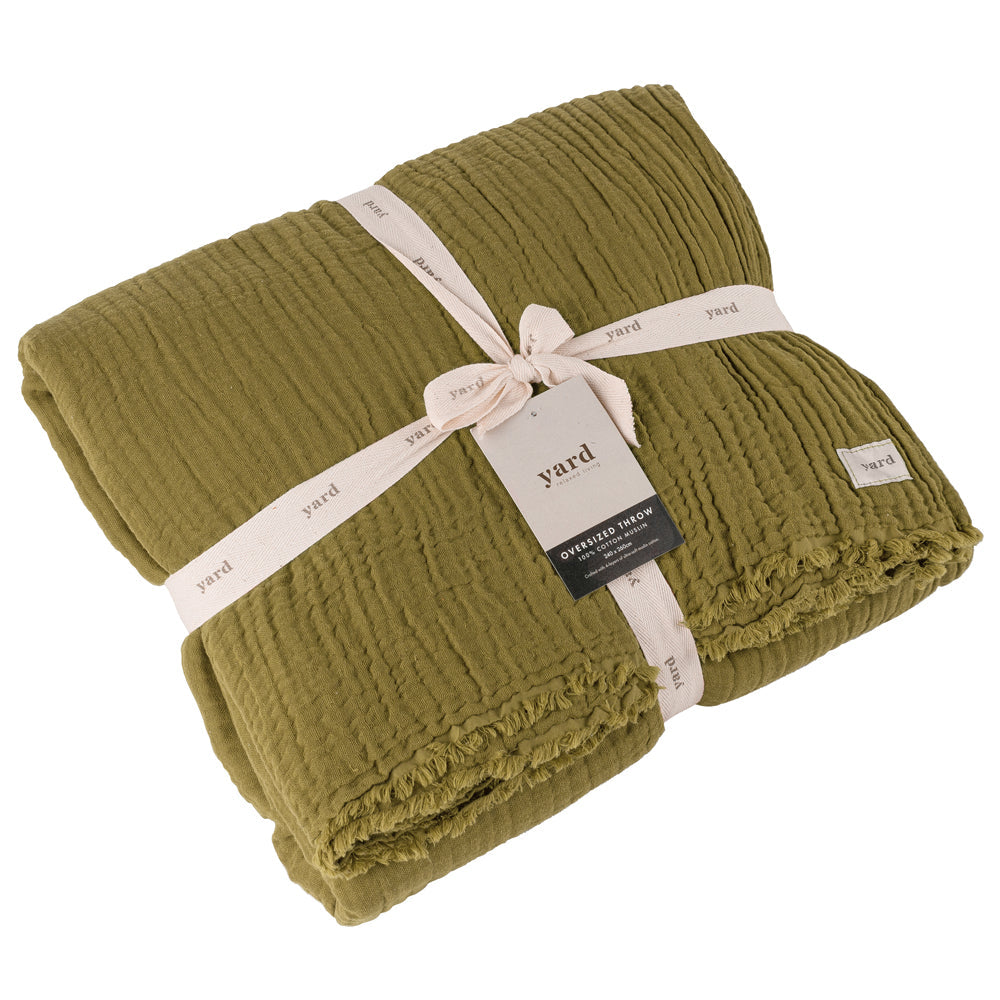 Lark Muslin Cotton Oversized Throw