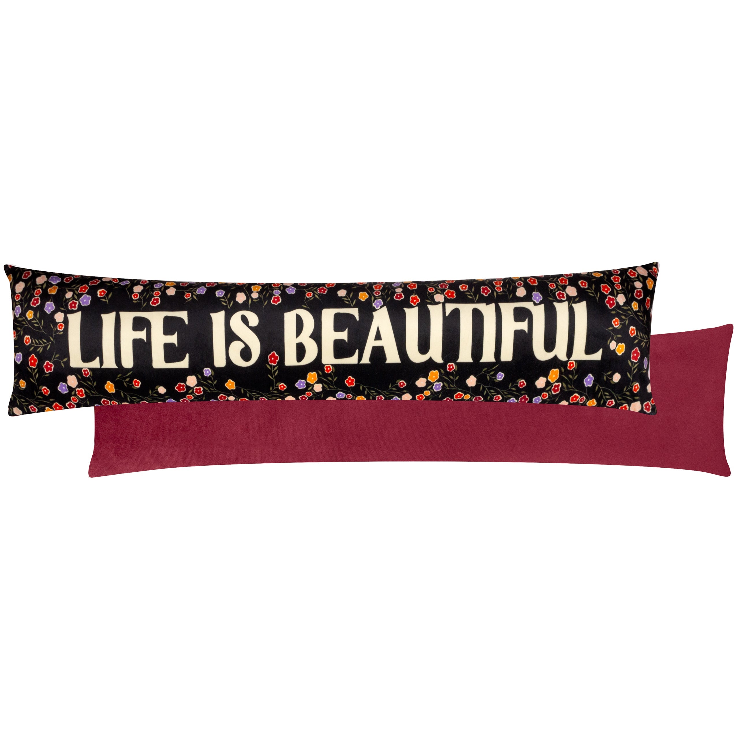 La Vida Life Is Beautiful Velvet Draught Excluder