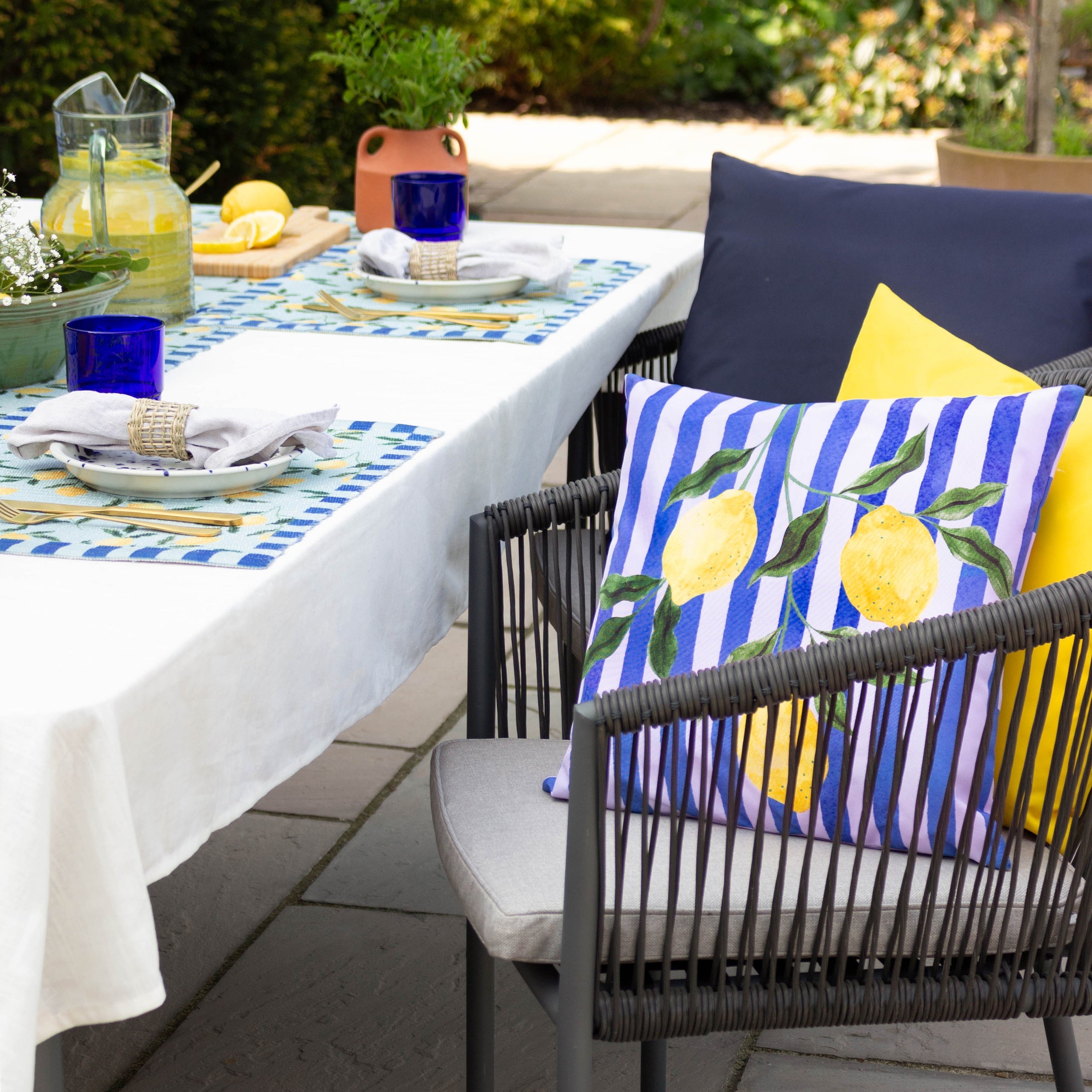 Lemons Outdoor Cushion