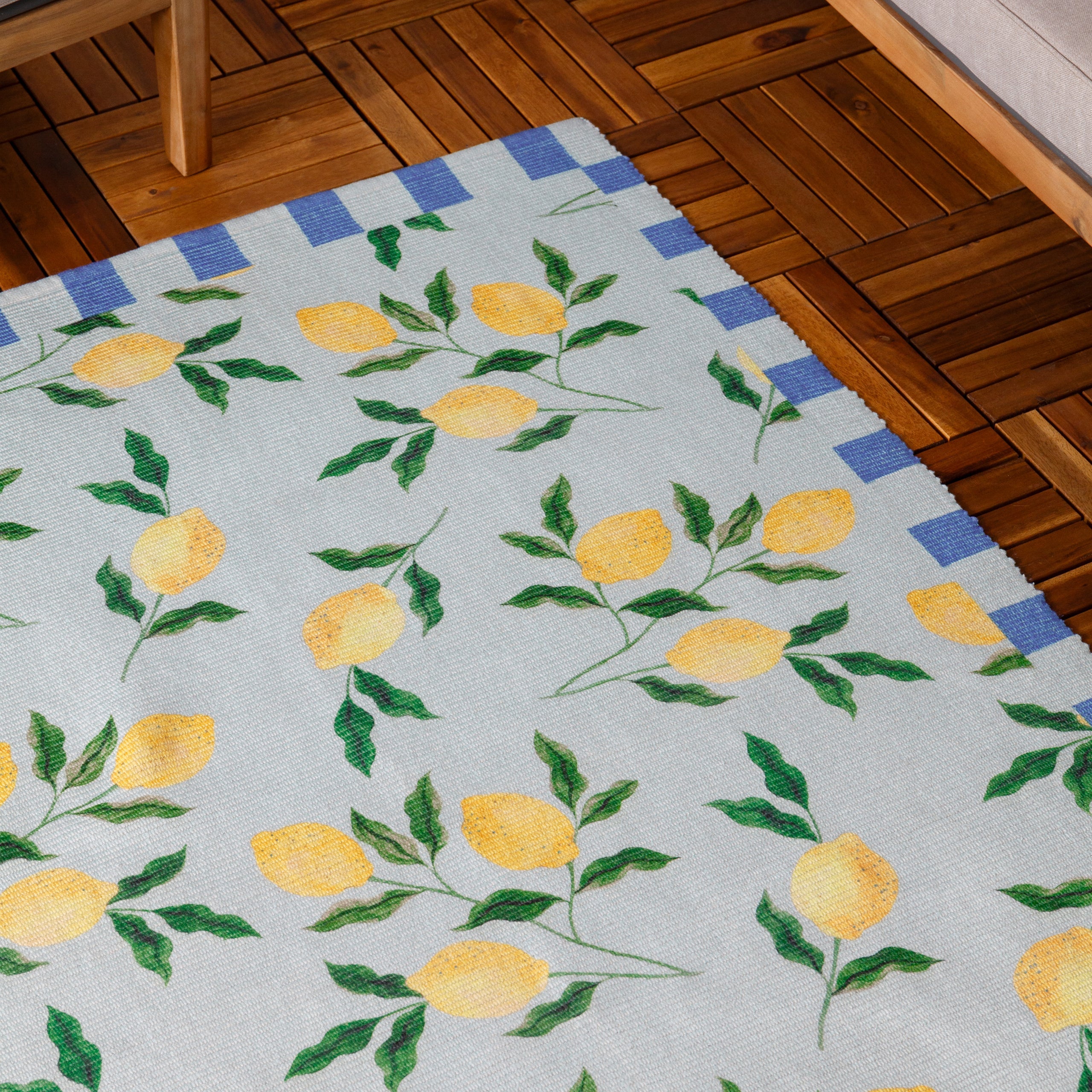 Lemons Printed Indoor/Outdoor Outdoor Rug