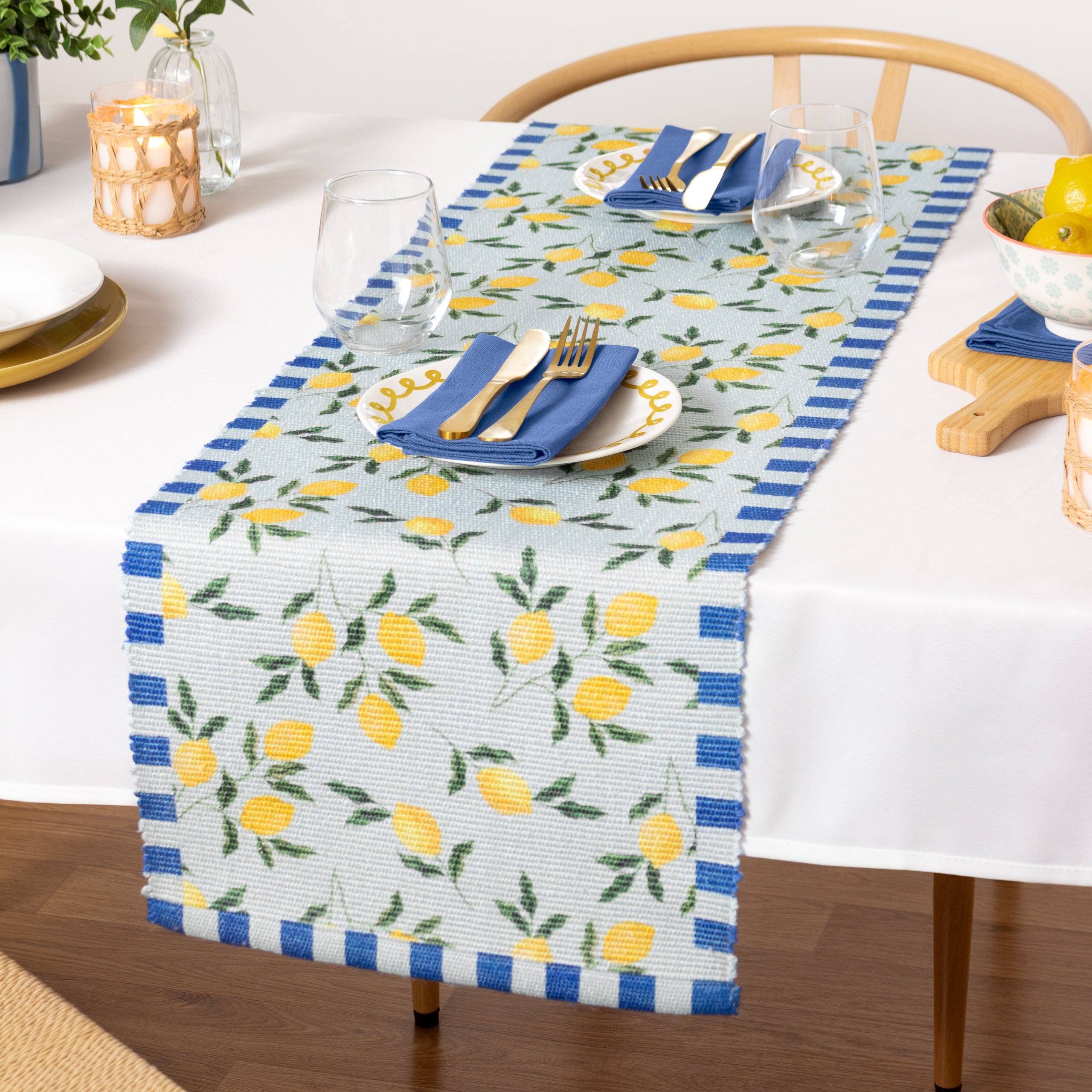 Lemons Indoor/Outdoor Table Runner