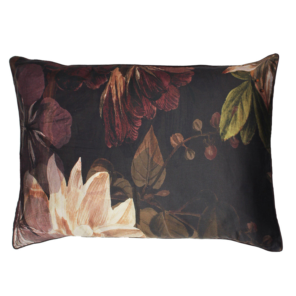 Neve Dark Floral Pillowcase