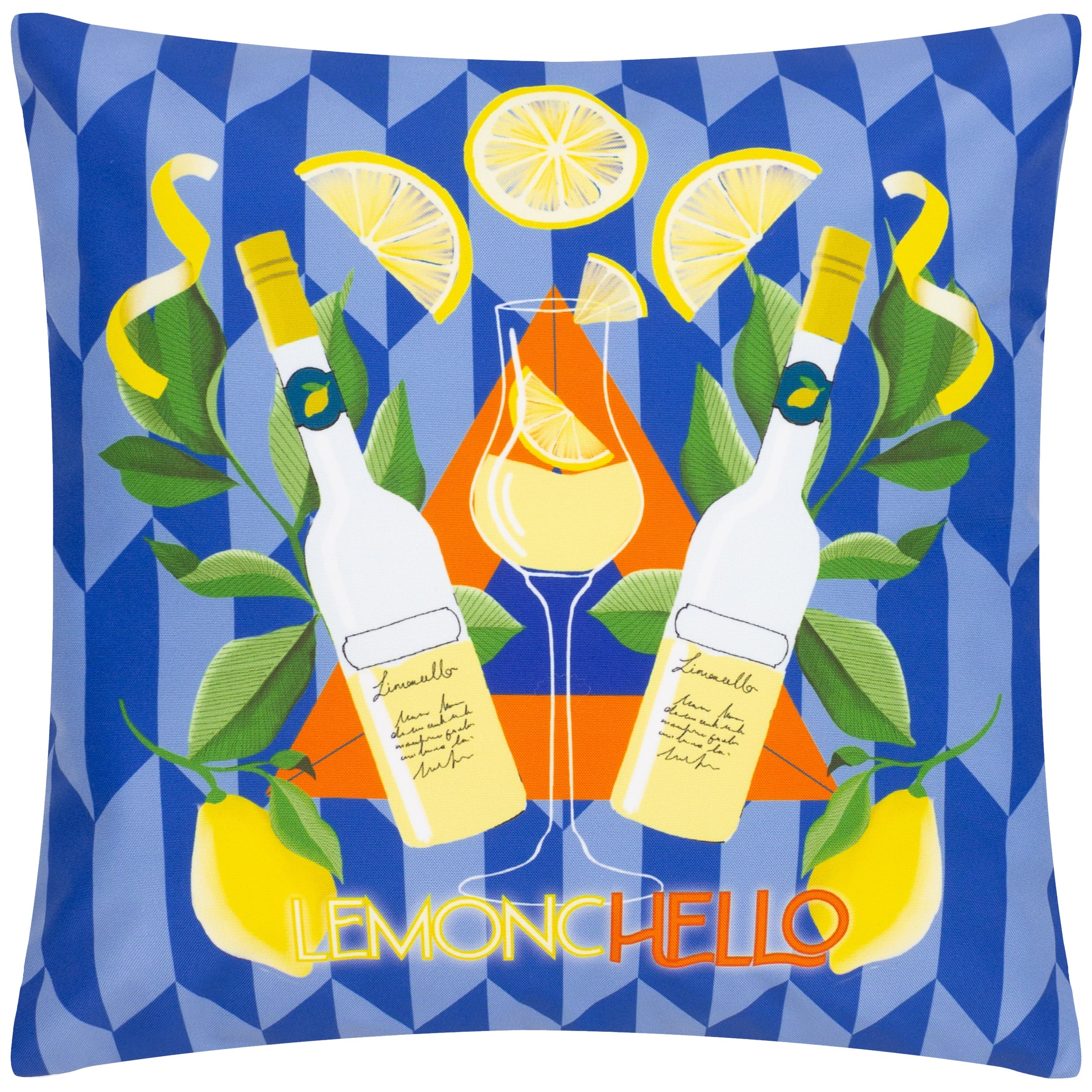 Limoncello Abstract Outdoor Cushion