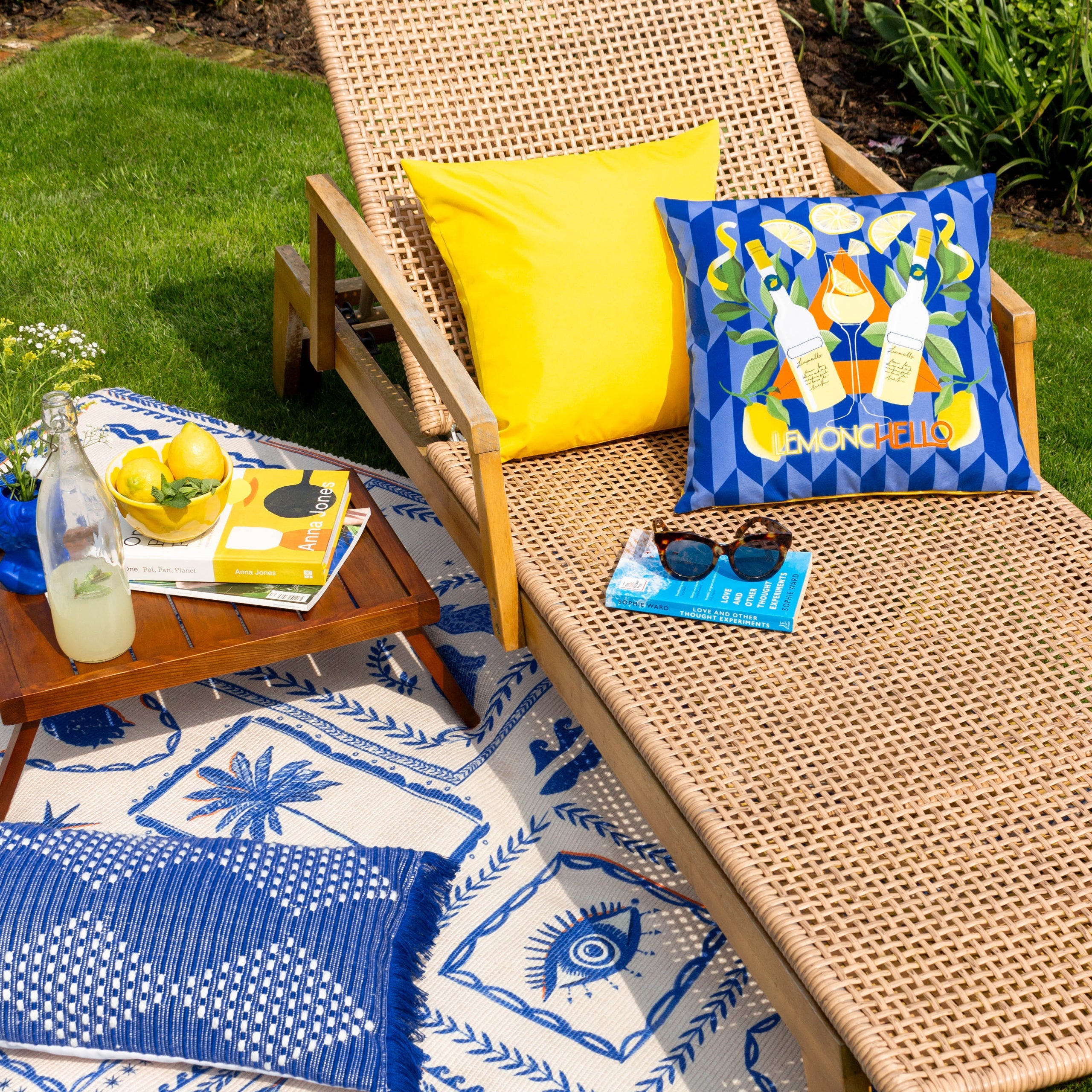 Limoncello Abstract Outdoor Cushion