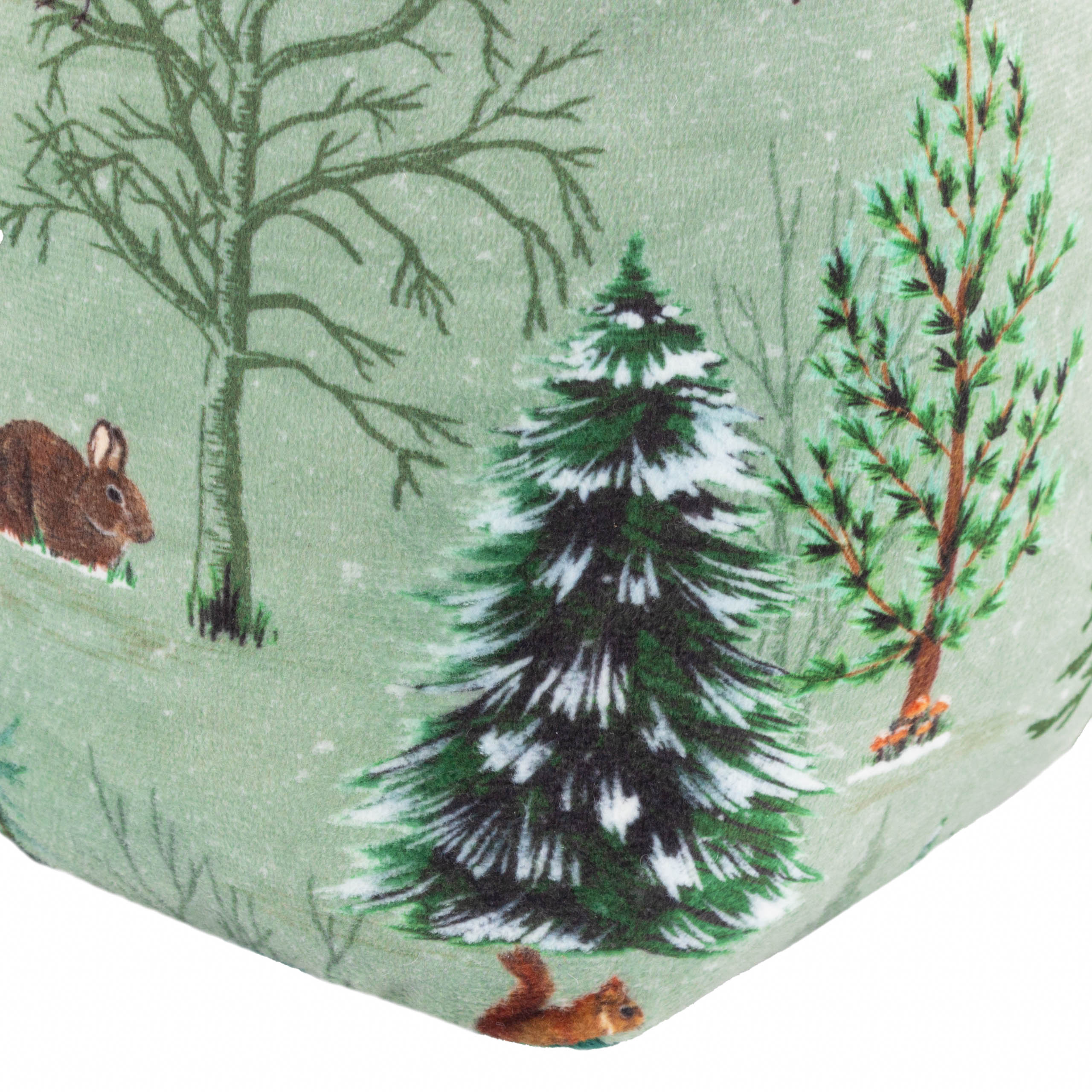 Lodge Wood Velvet Door Stop