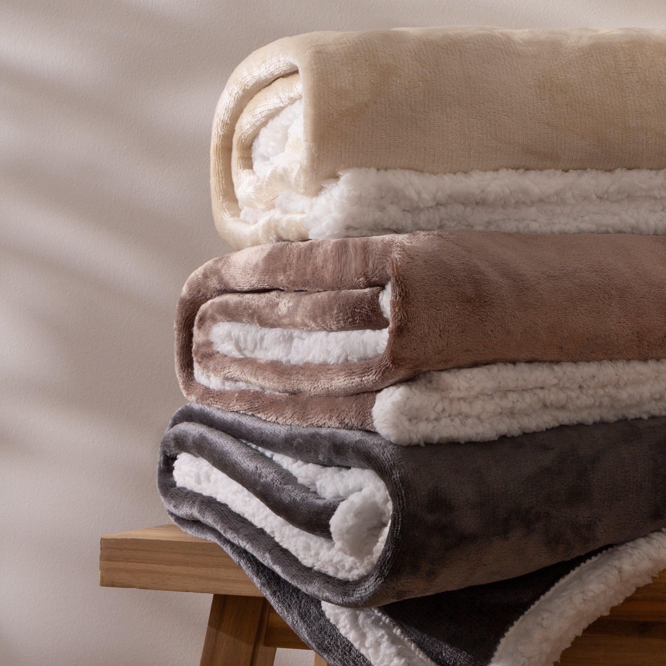 Lux Sherpa Fleece Throw