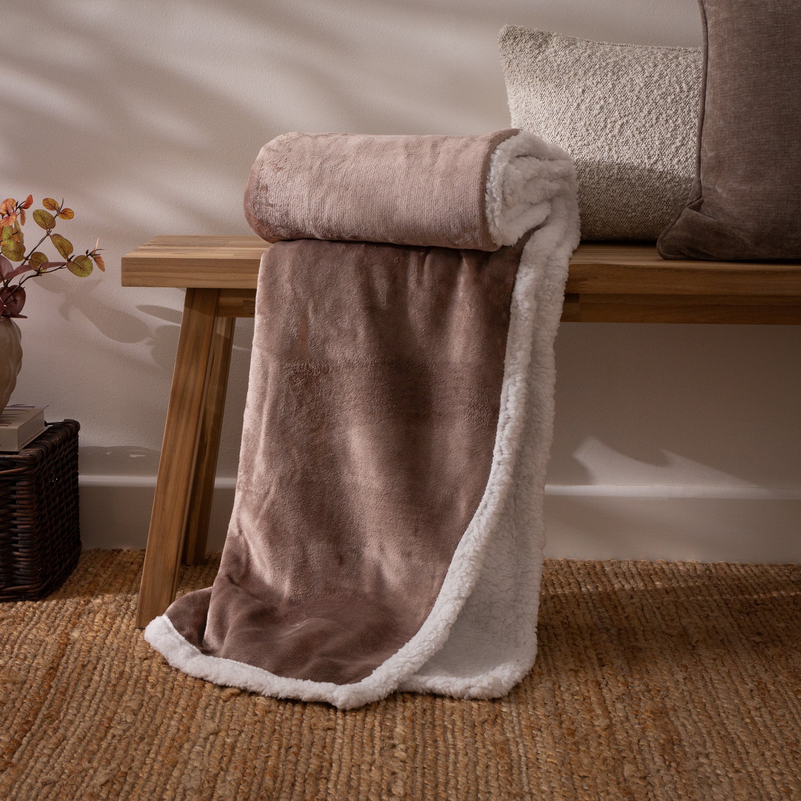 Lux Sherpa Fleece Throw