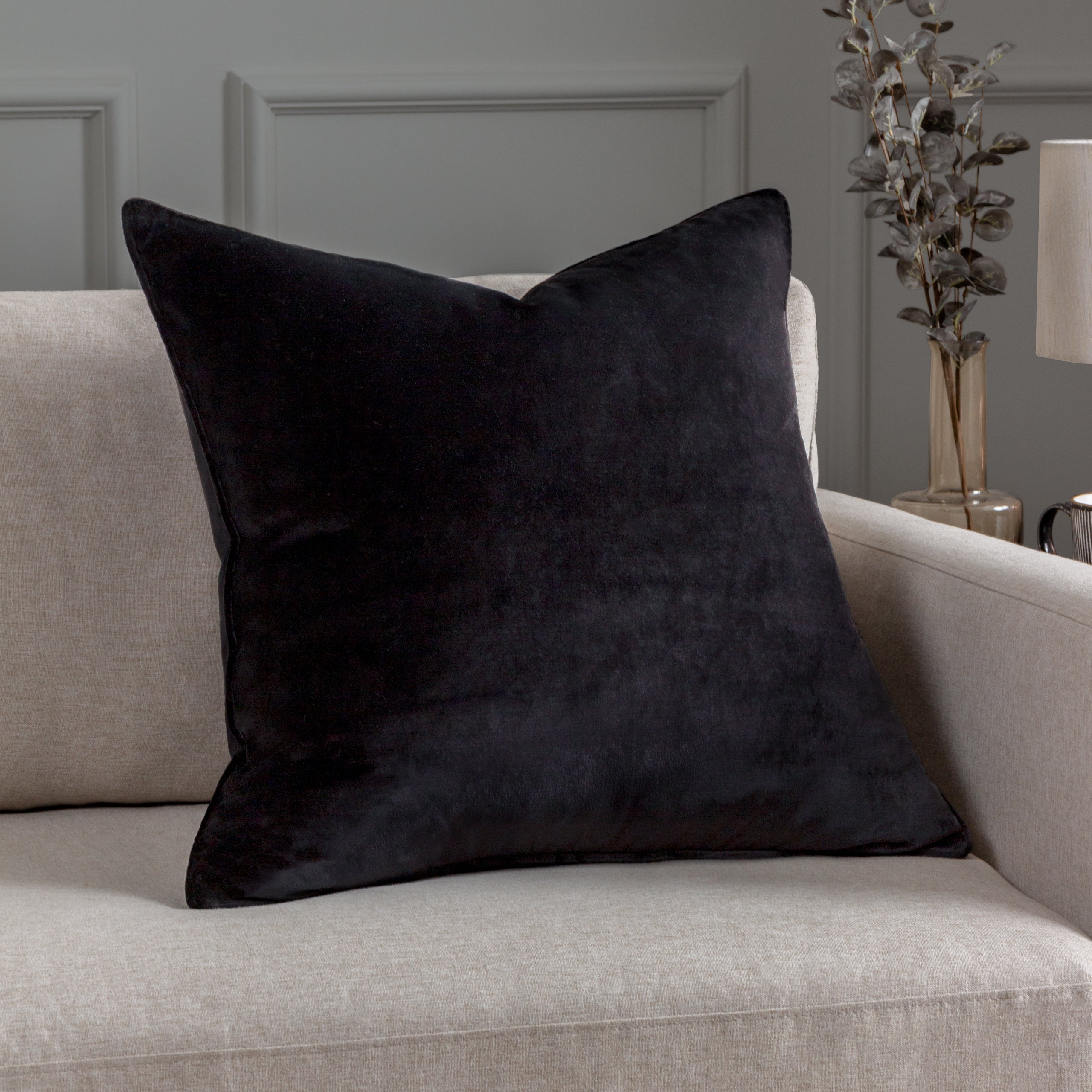 Luxe Velvet Piped Cushion