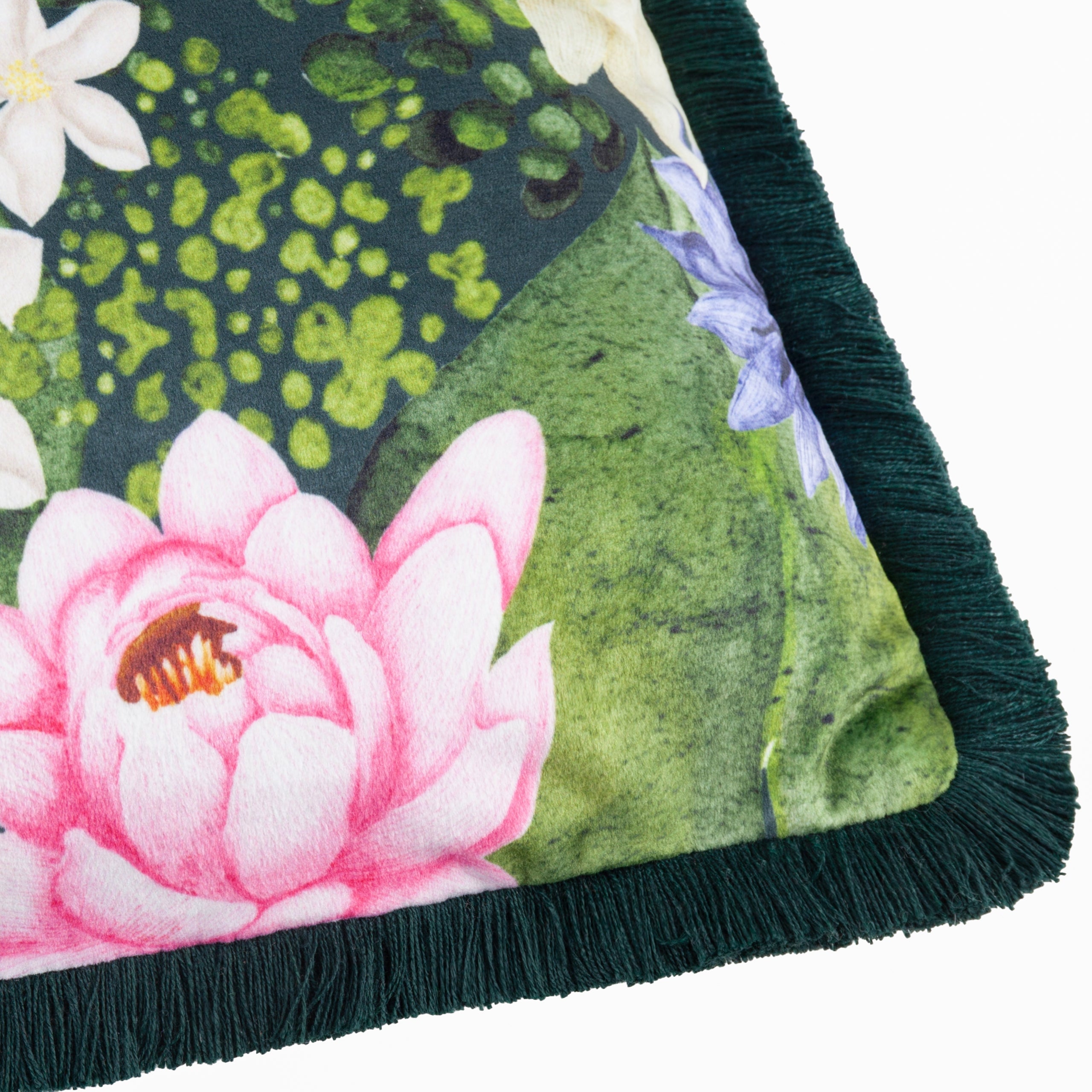 Marjoelle Flowers Printed Velvet Cushion