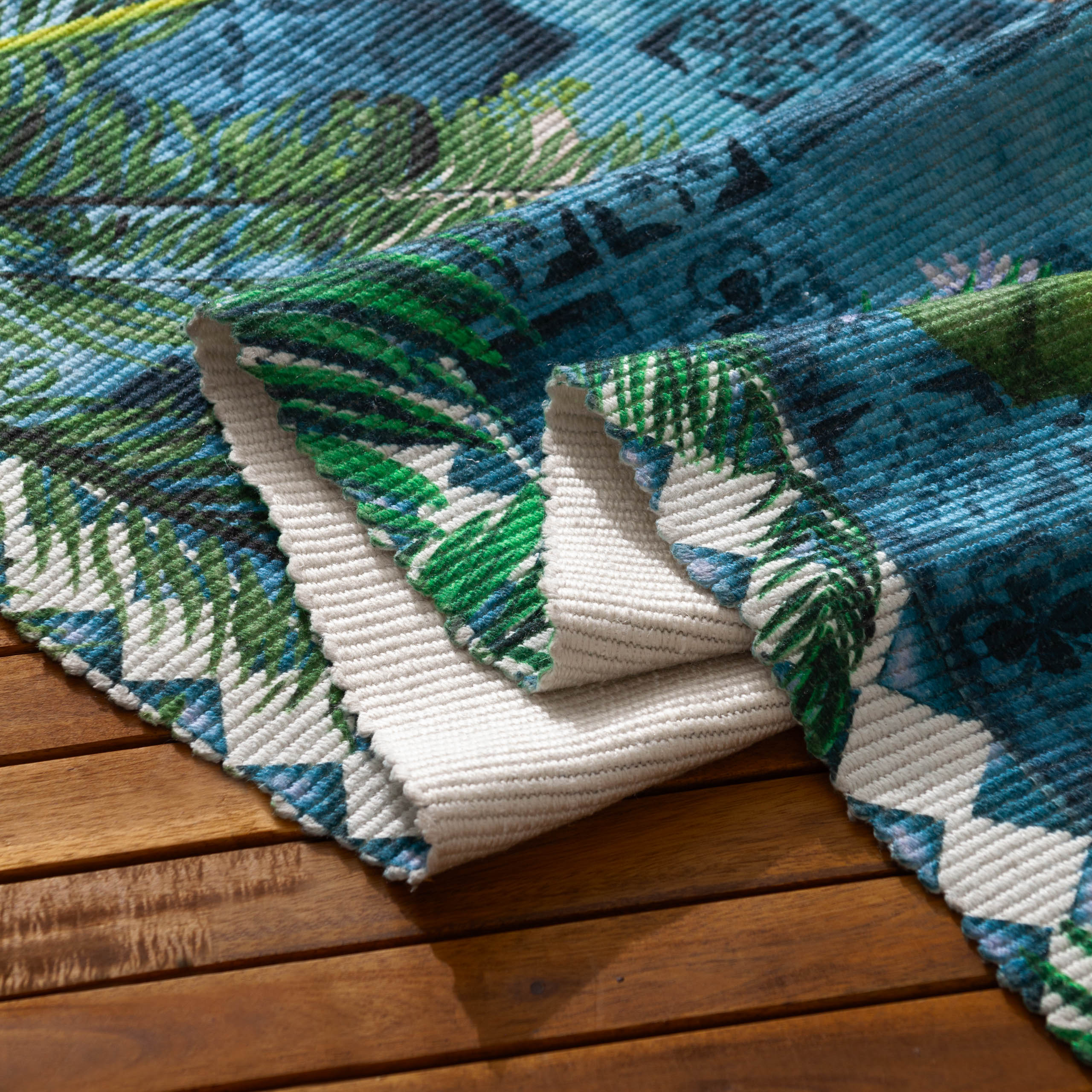 Majorelle Printed Indoor/Outdoor Outdoor Rug