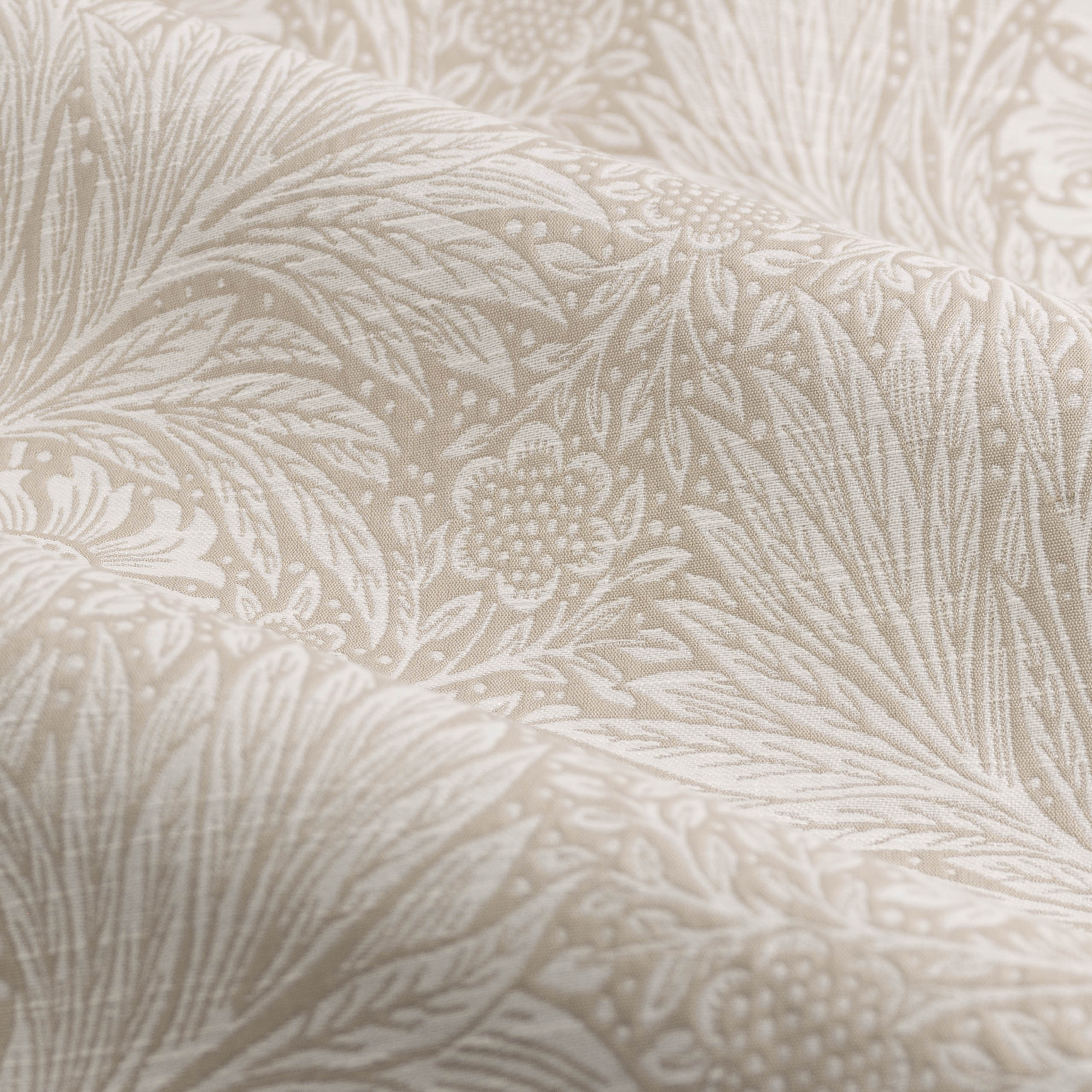 Marigold Floral Jacquard Pencil Pleat Curtains