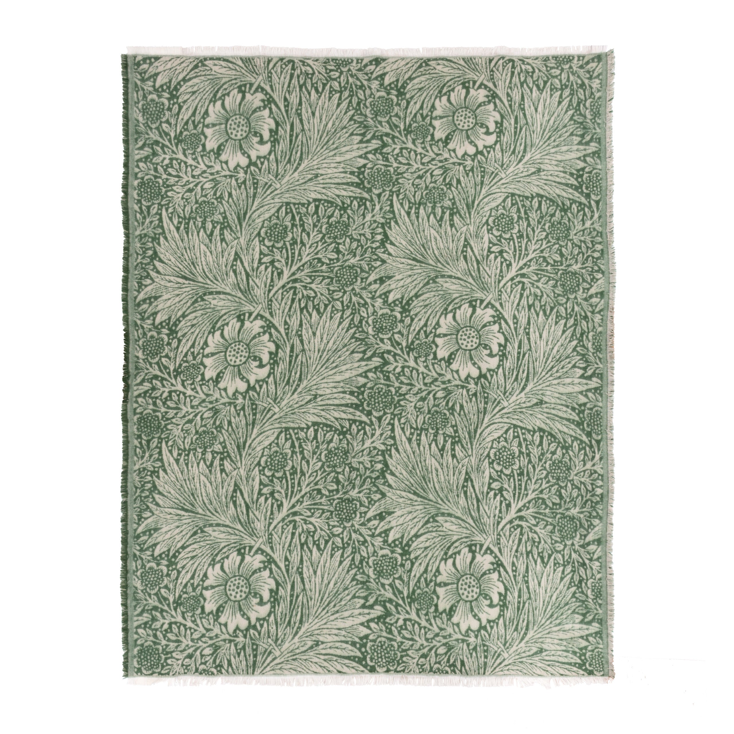 Marigold Jacquard Throw Green