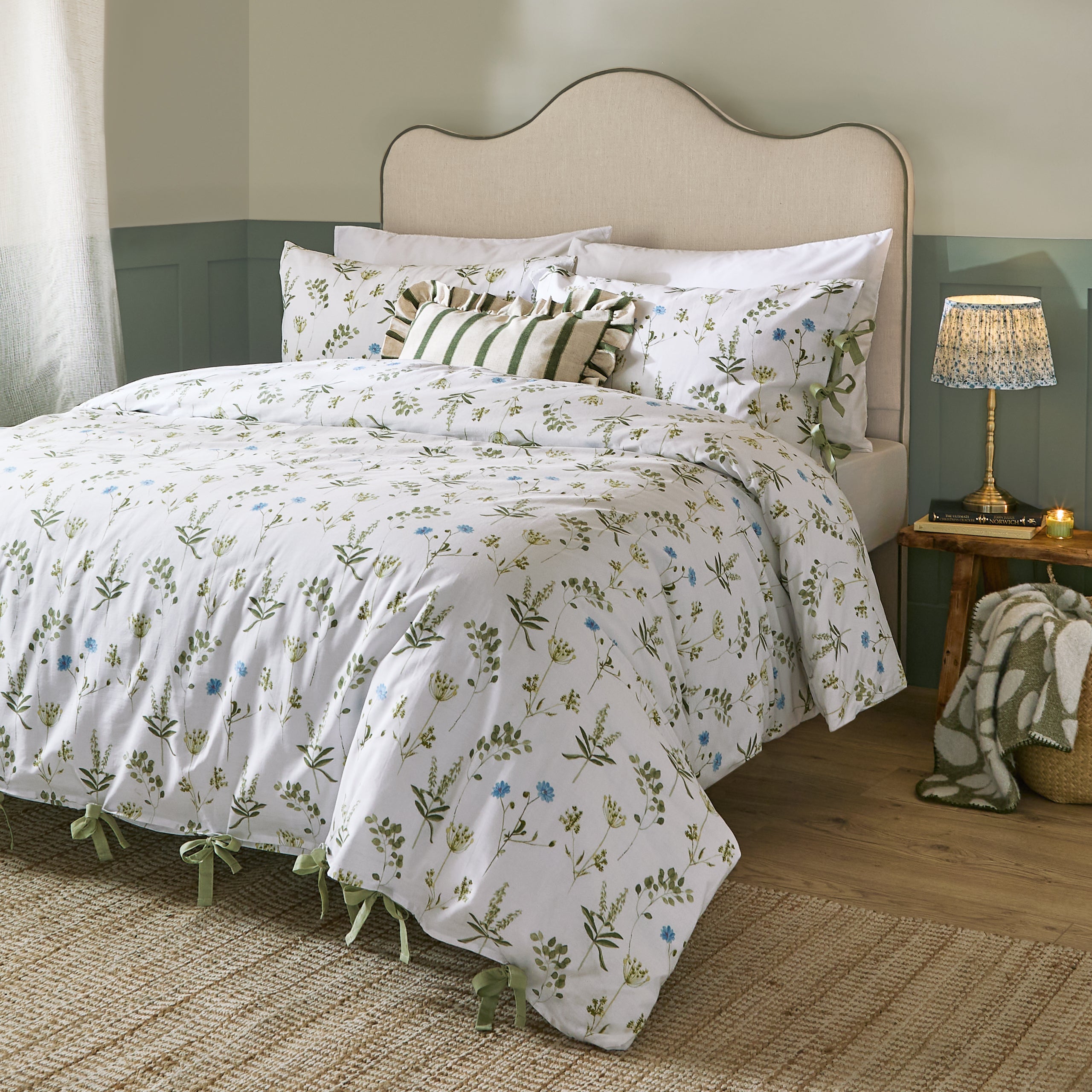 Meadow 100% Cotton Floral Duvet Cover Set