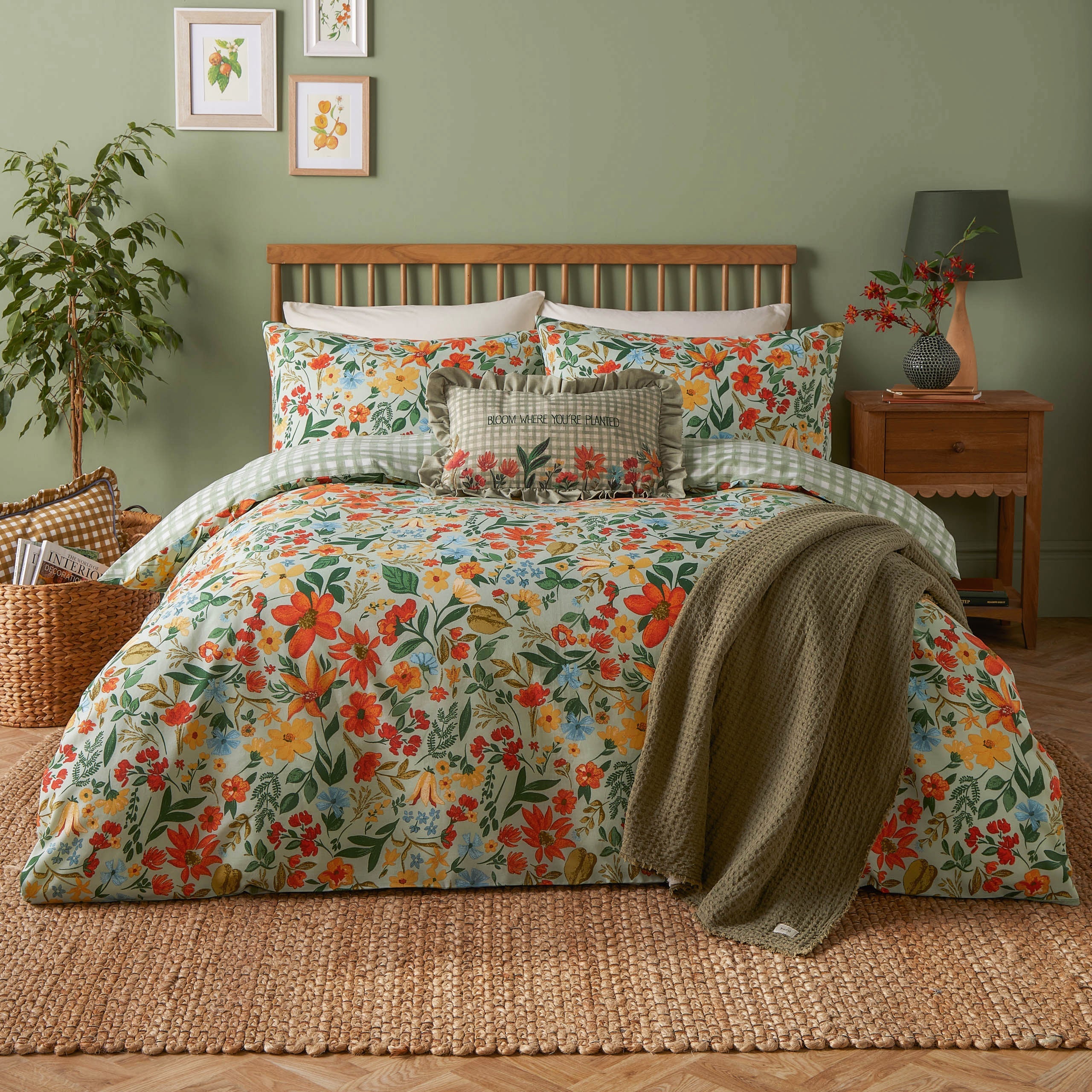 Meadow Haze Printed Duvet Cover Set