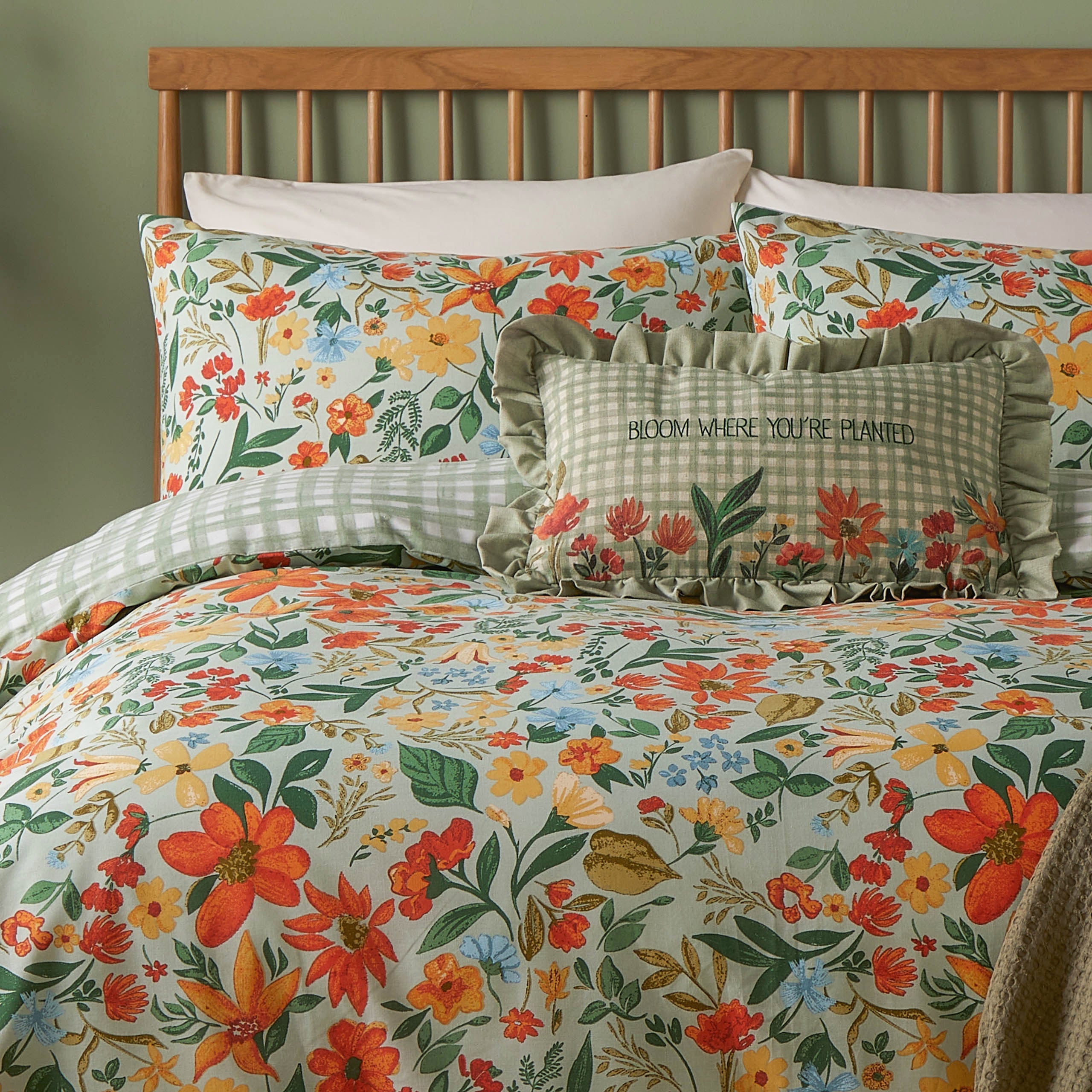 Meadow Haze Printed Duvet Cover Set