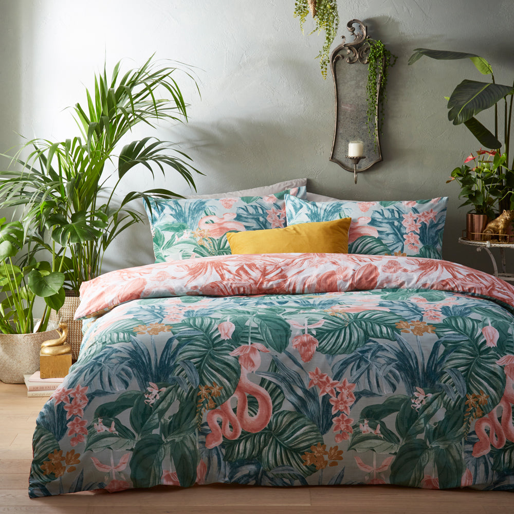 Medinilla Tropical Duvet Cover Set