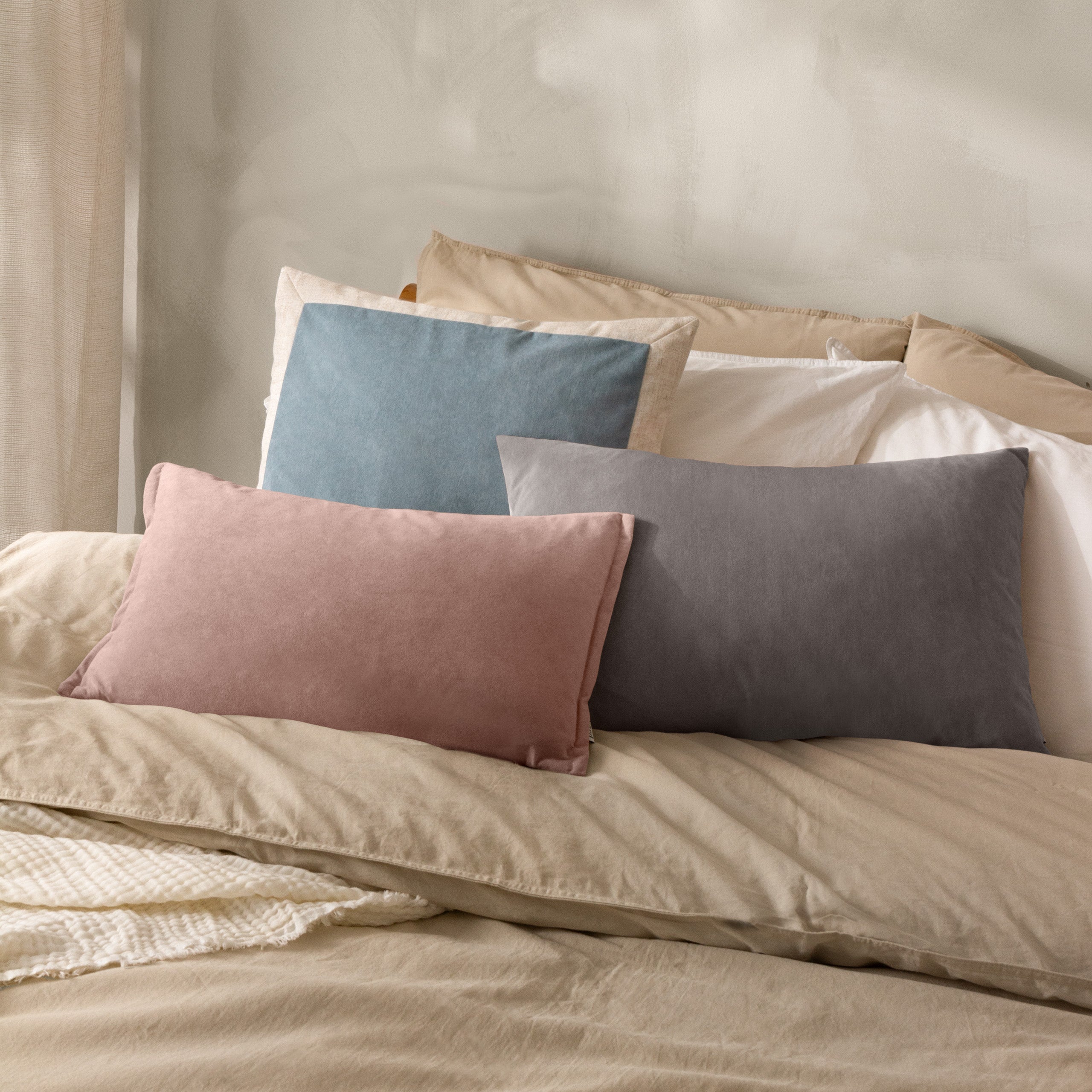 Merton Rectangular Velvet Cushion