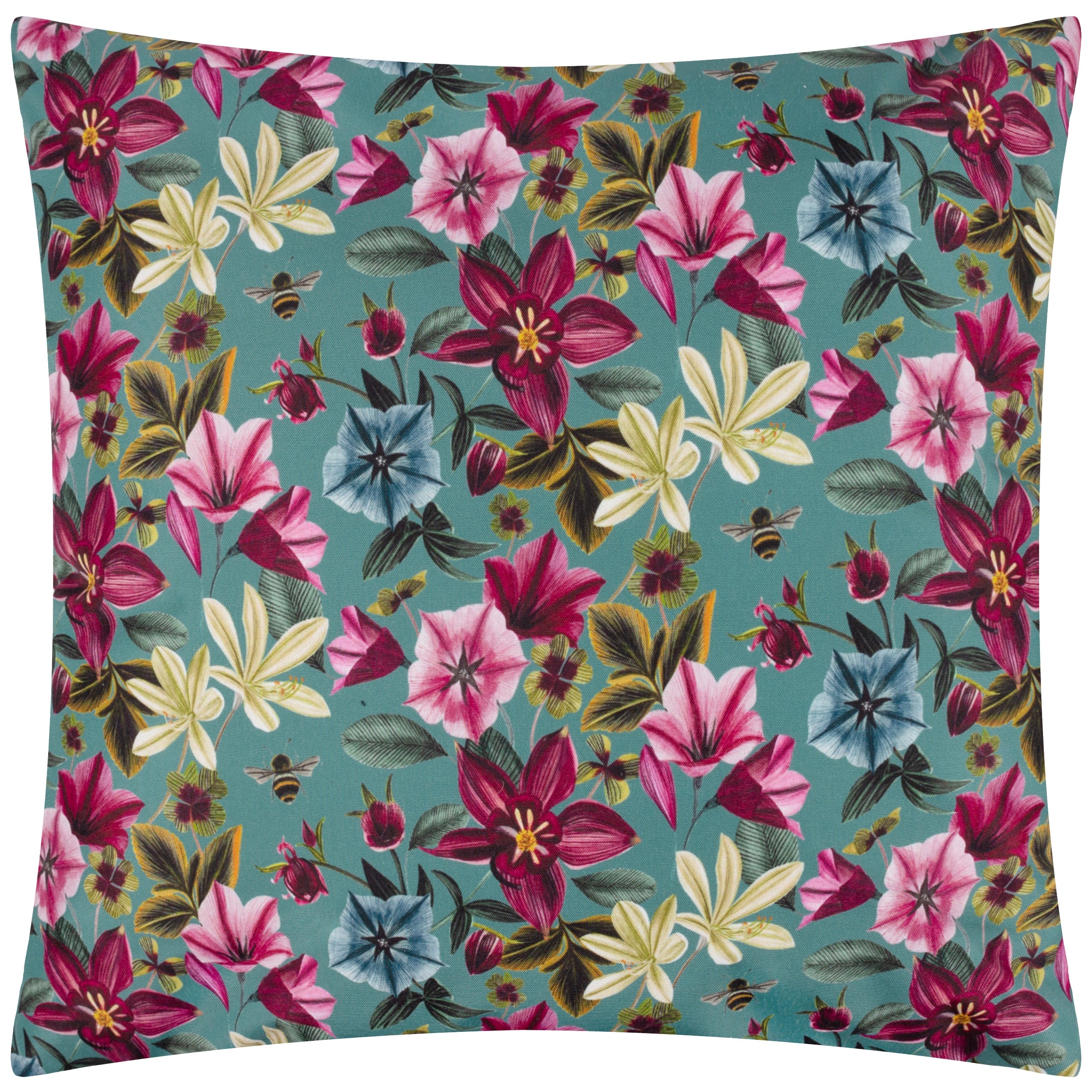 Midnight Garden Bee Outdoor Cushion