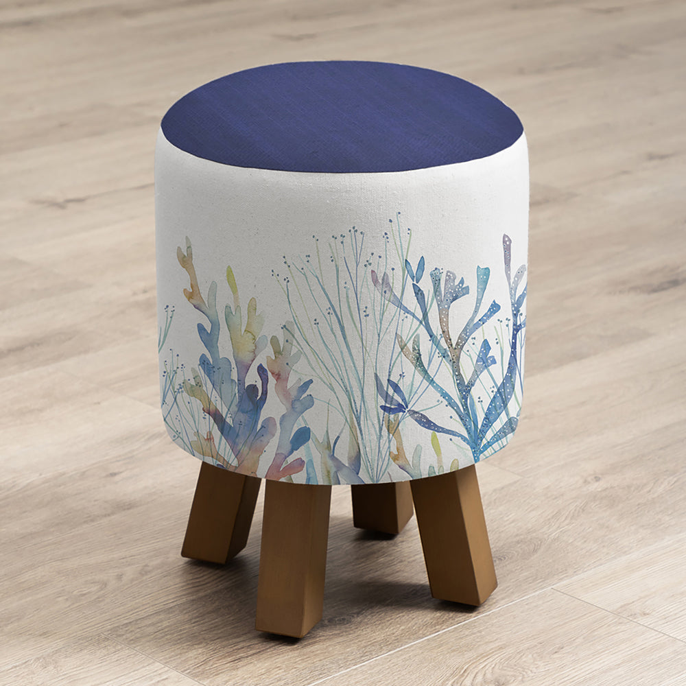 Coral Reef Monty Round Footstool