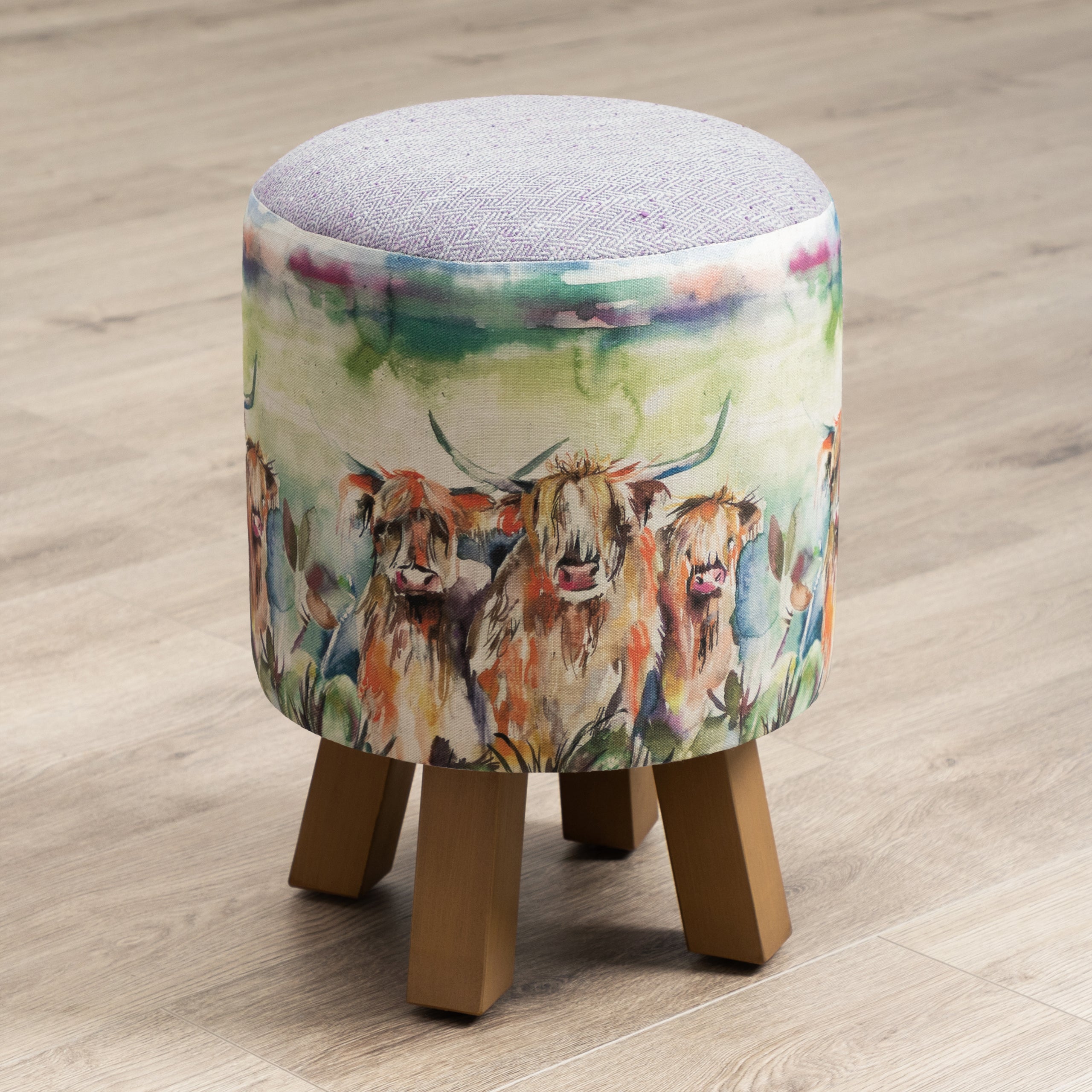Heilan Herd Monty Round Footstool