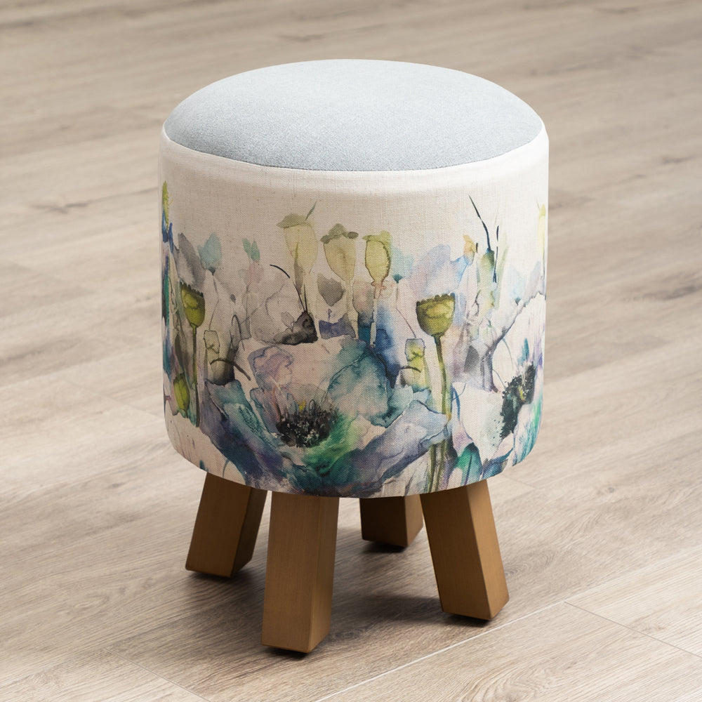 Papavera Monty Round Footstool