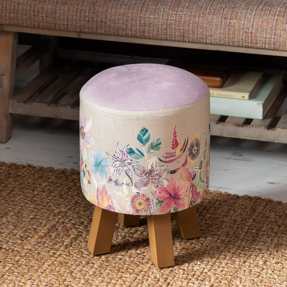 Primrose Monty Round Footstool