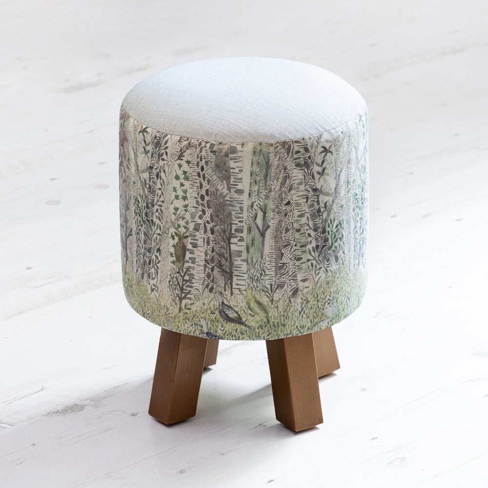 Whimsical Tale Monty Round Footstool