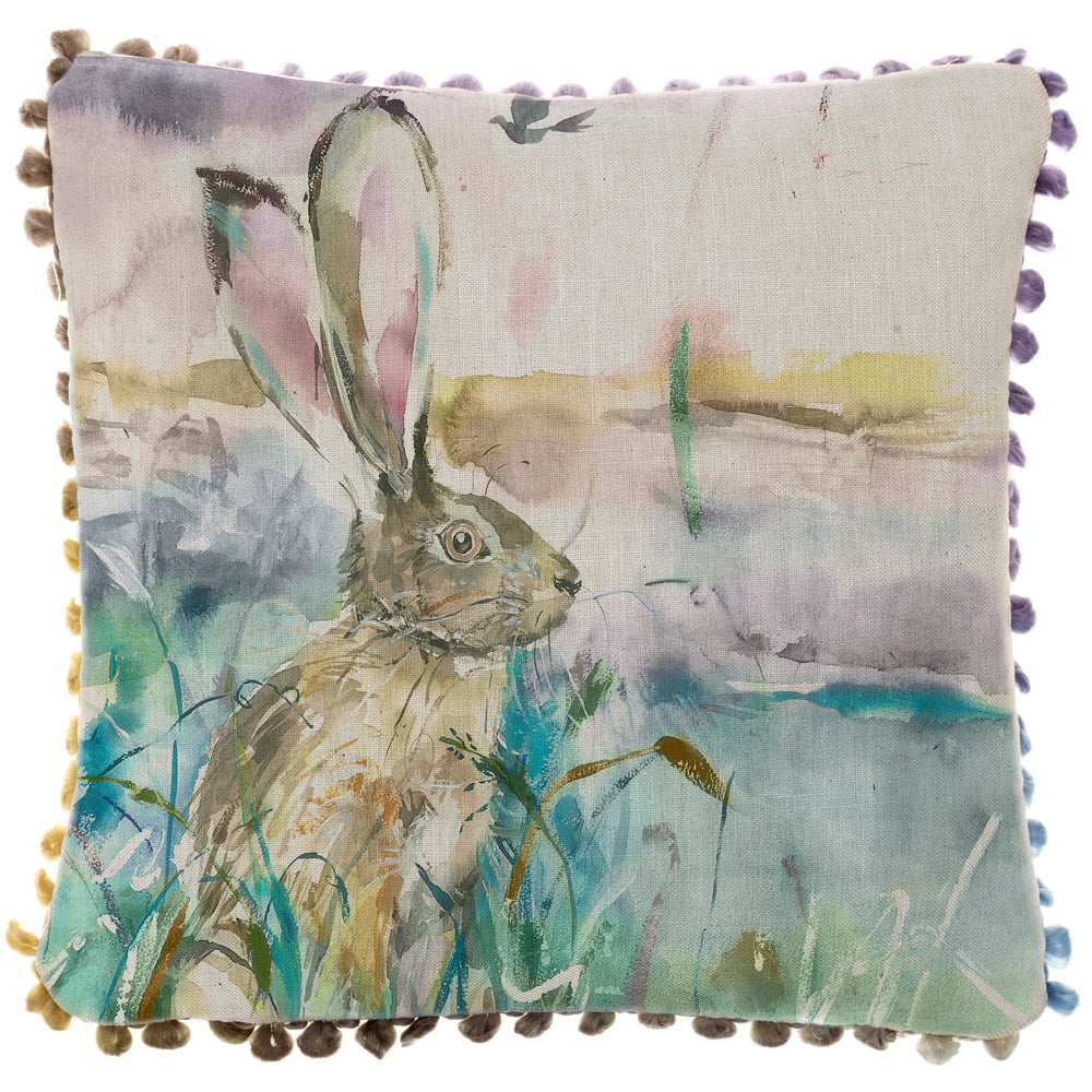 Morning Hare Printed Cushion