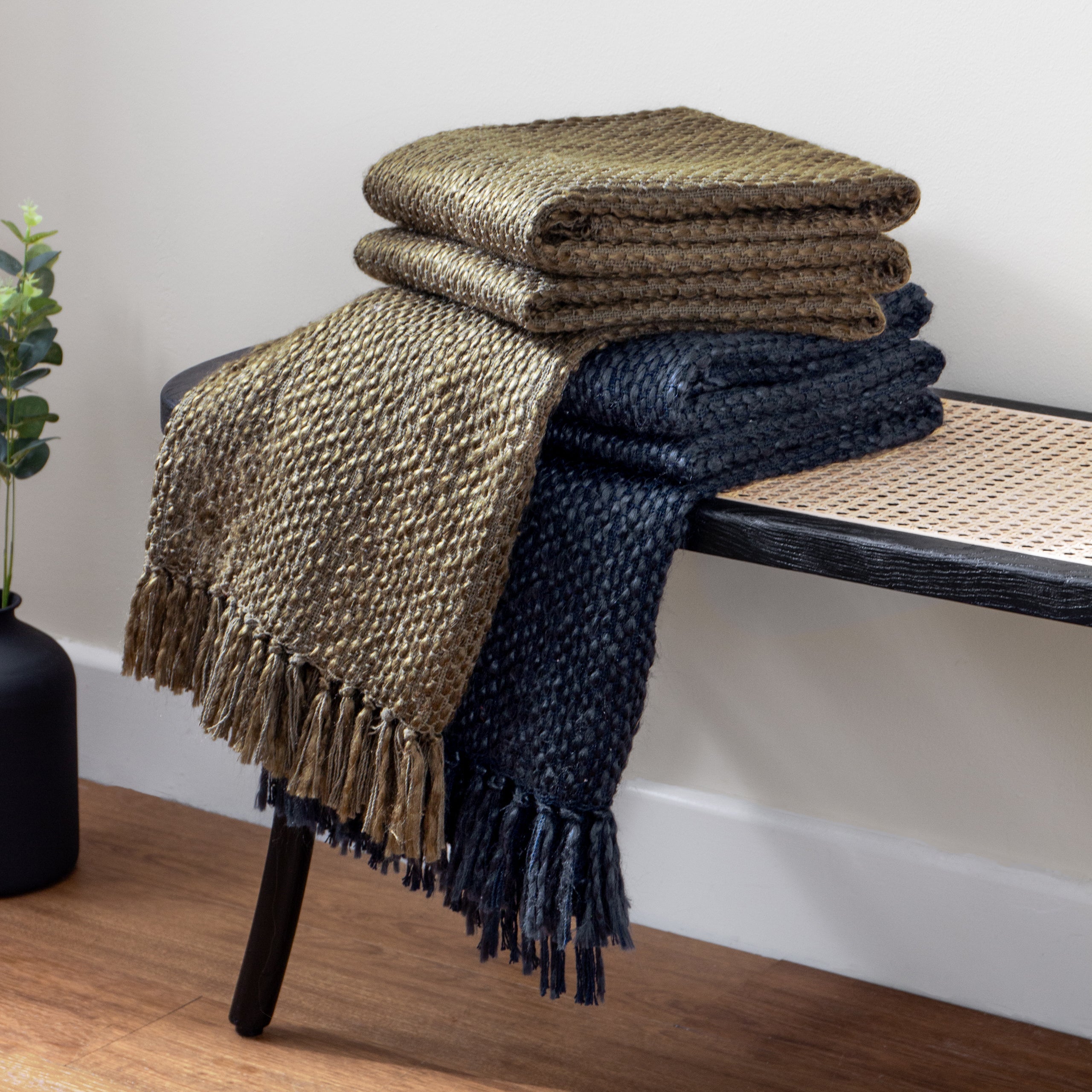 Morni Woven Fringed Throw