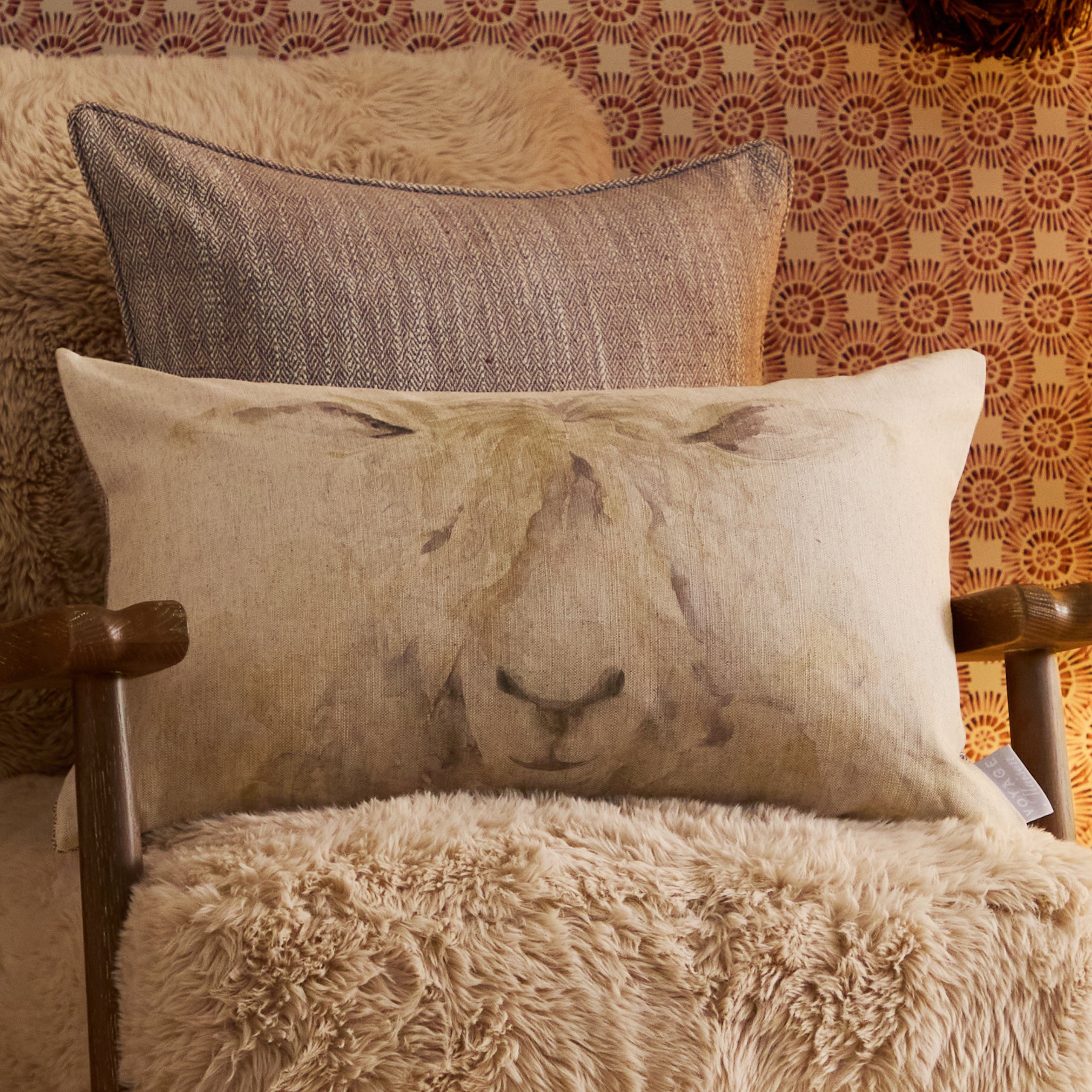 Mr Wooly Printed Cushion