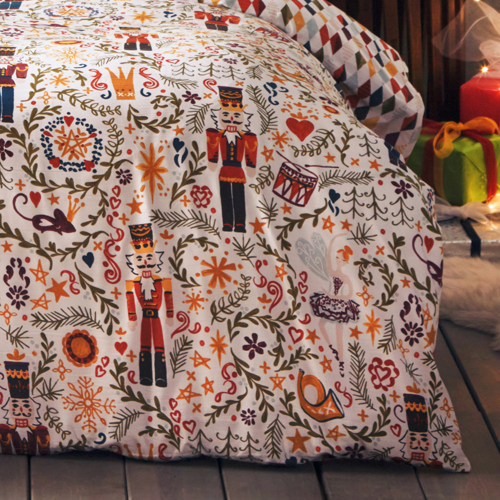 Nutcracker Christmas Duvet Cover Set