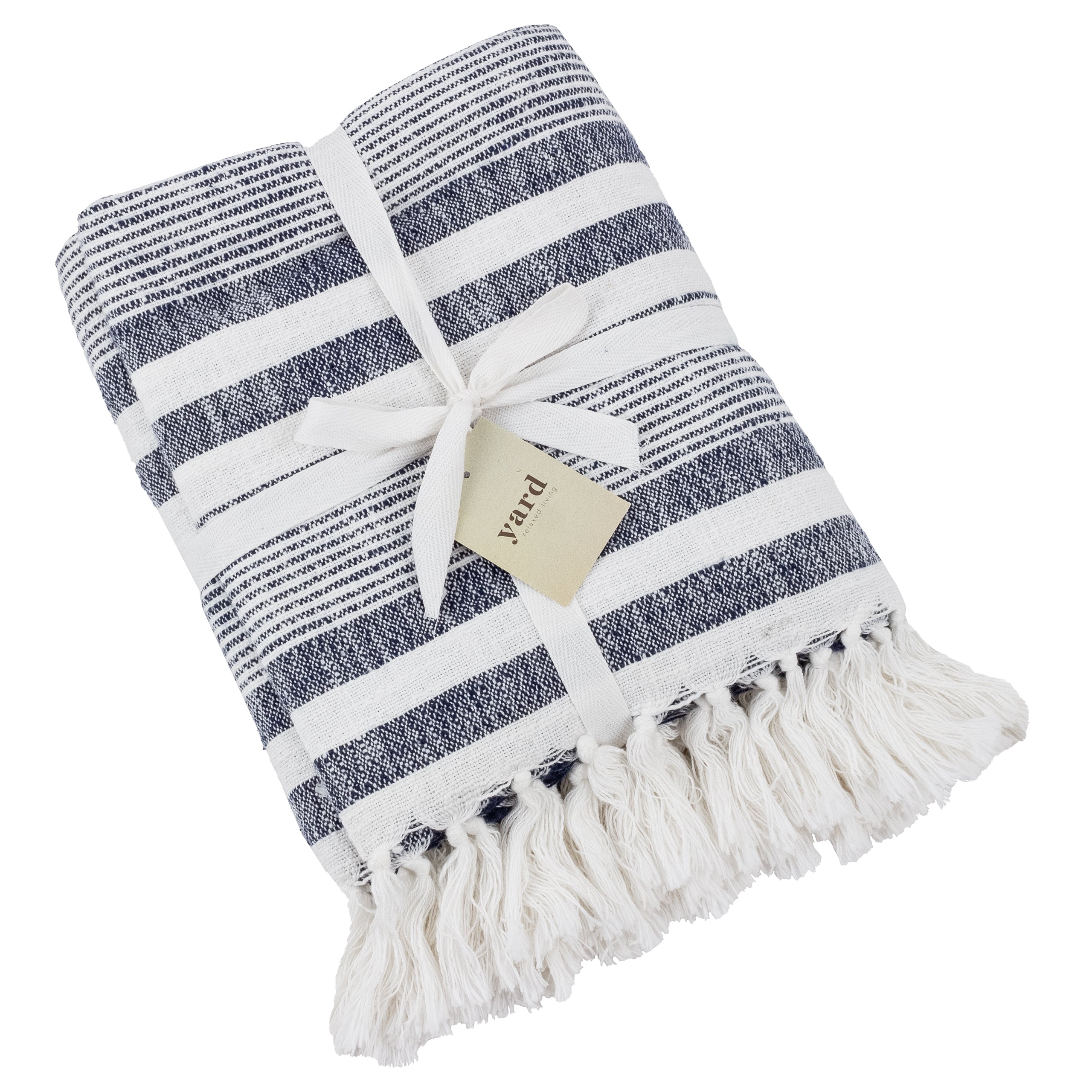 Neela Stripe Fringed Throws