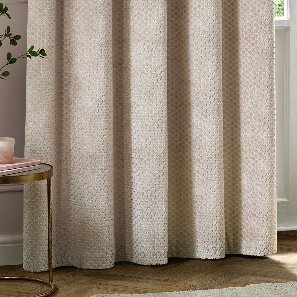 Neptune Velvet Room Darkening Eyelet Curtains