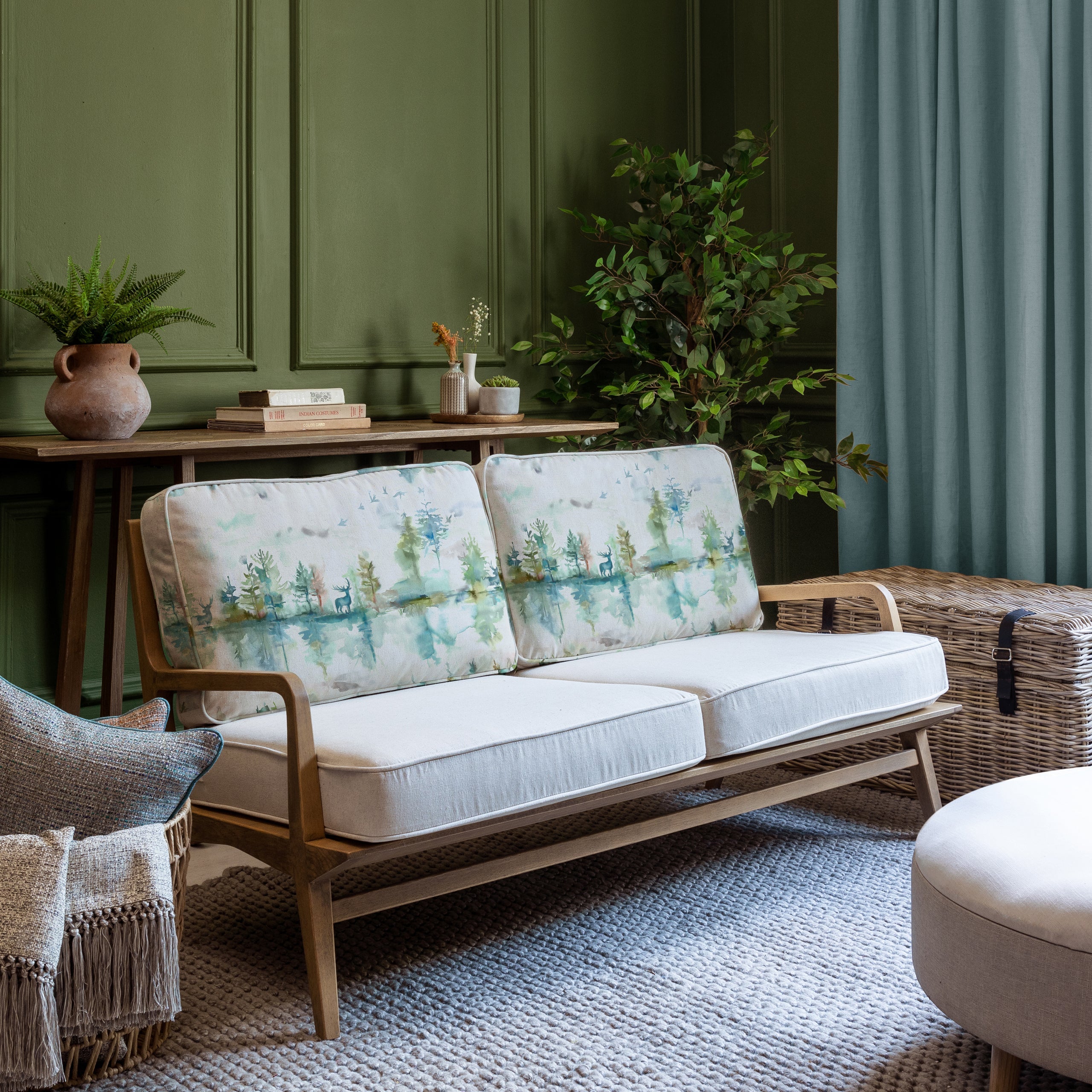 Wilderness Printed Idris 2-Seater Sofa