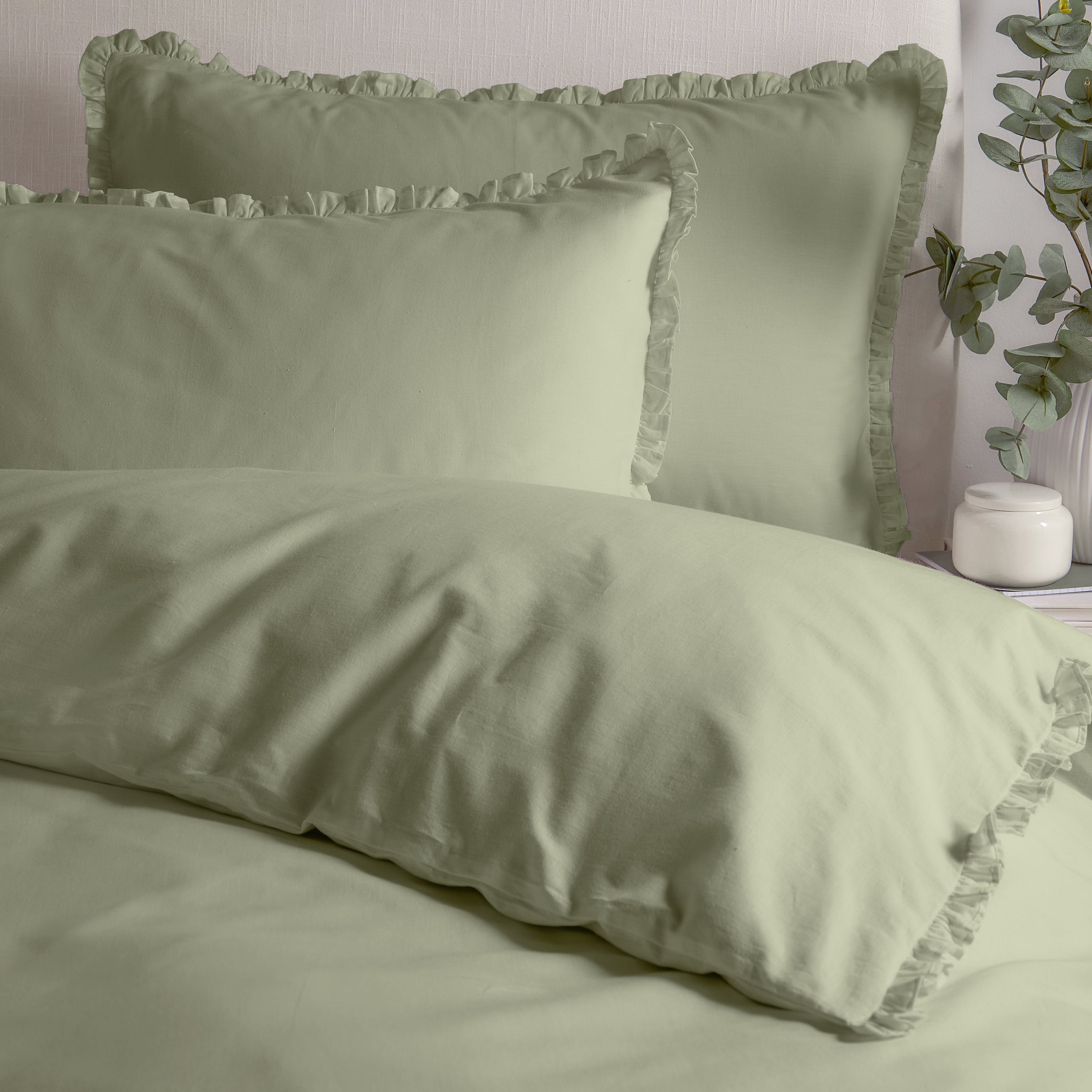 Tilly 100% Cotton Ruffle Duvet Cover Set