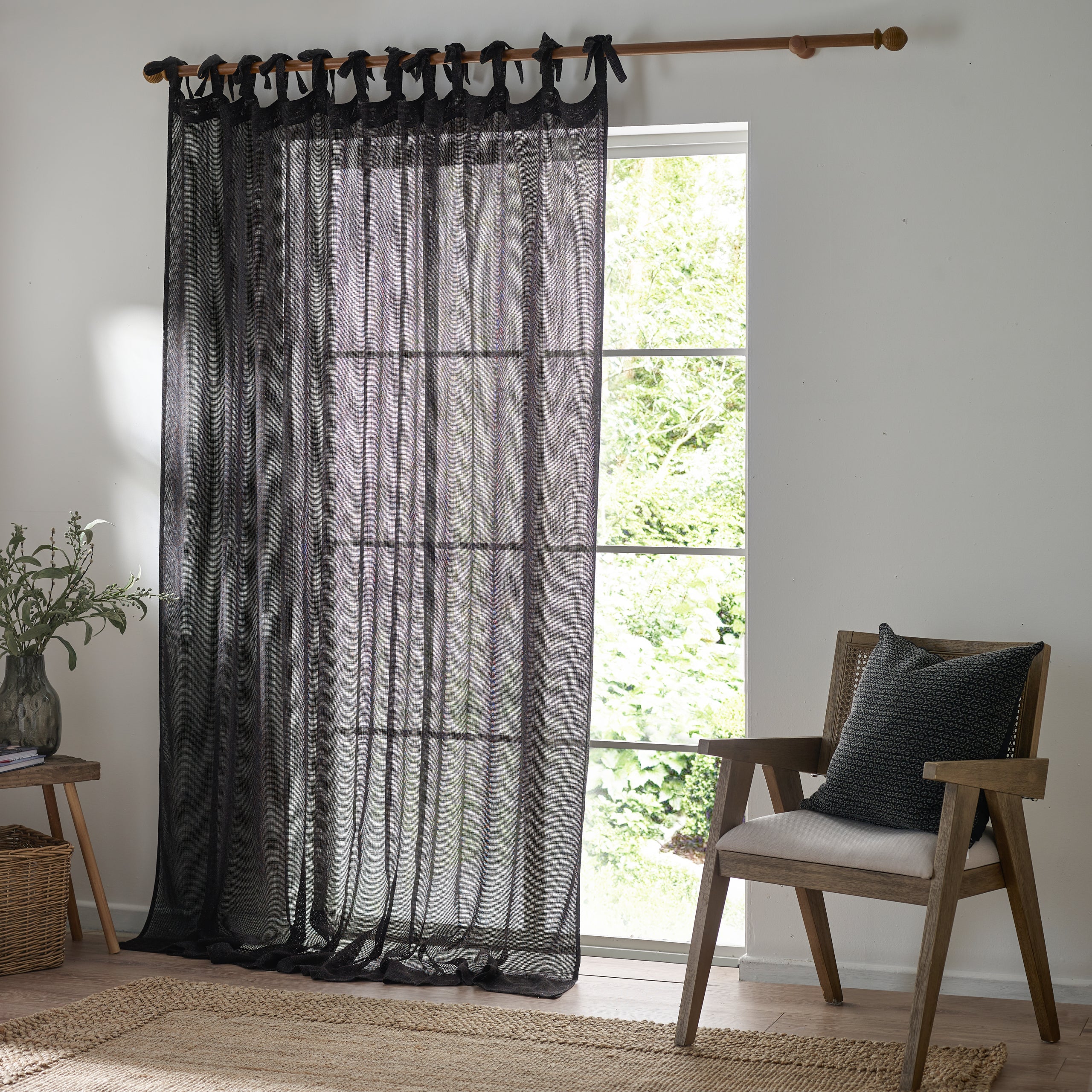 Nimbus Sheer Tie Top Curtain Panel