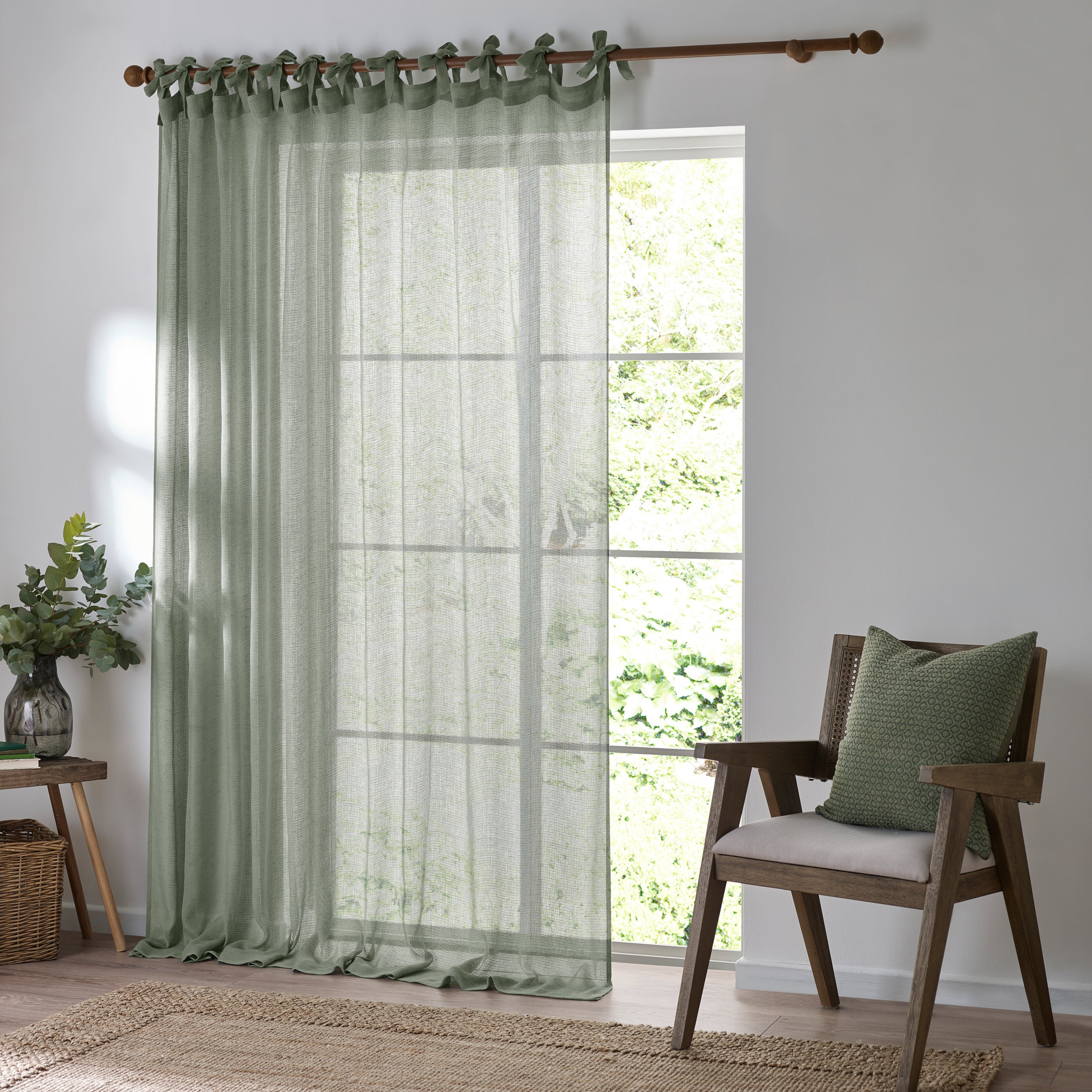 Nimbus Sheer Tie Top Curtain Panel