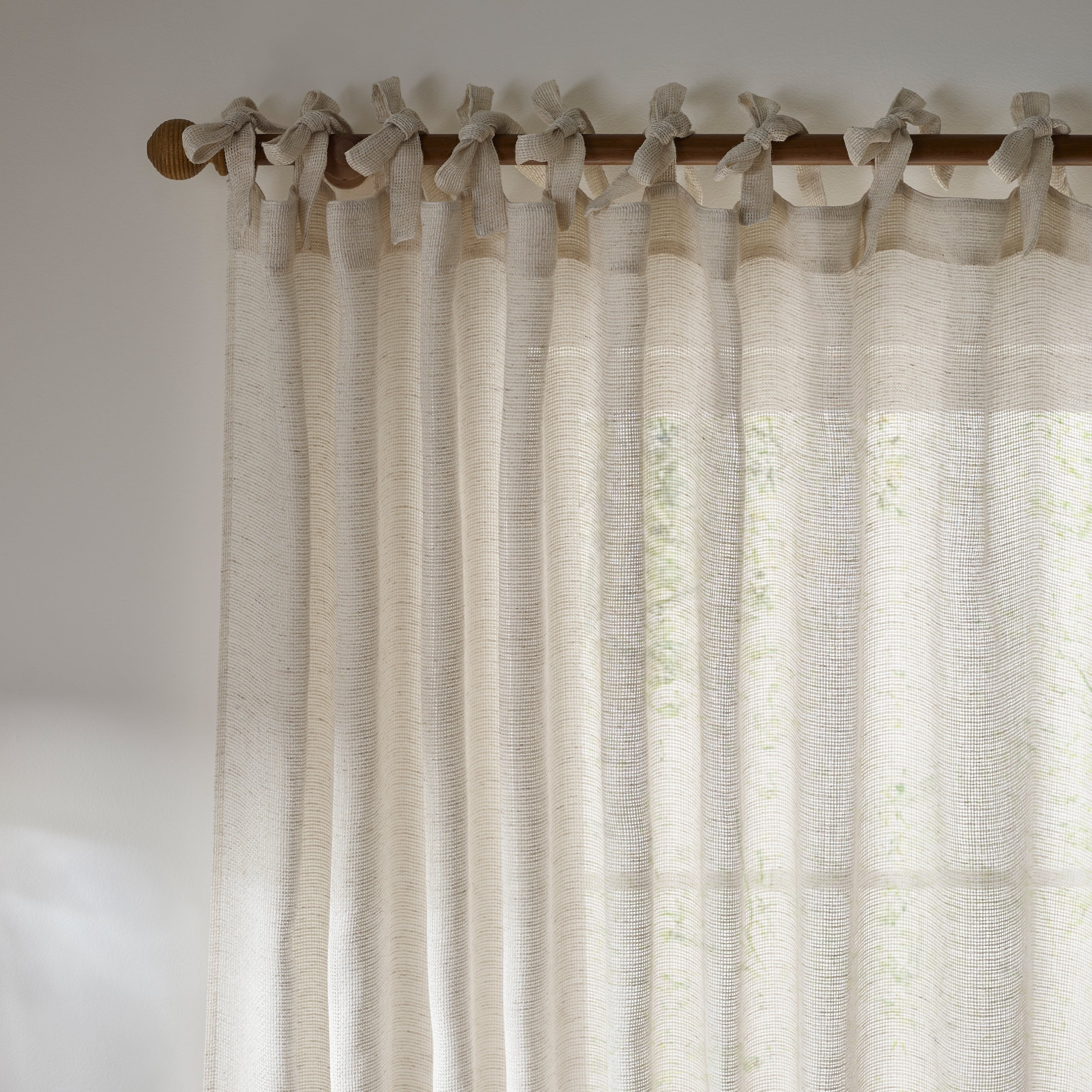 Nimbus Sheer Tie Top Curtain Panel