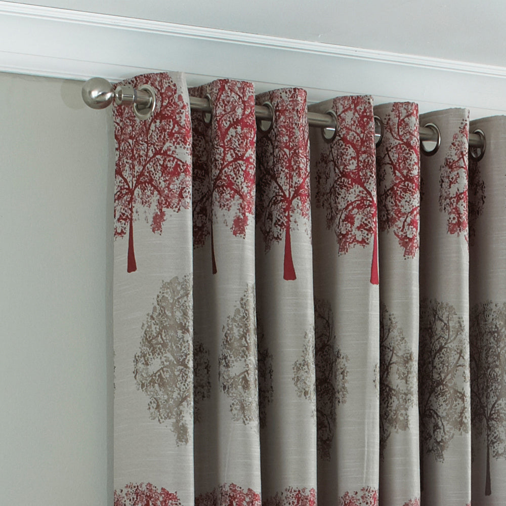 Oakdale Tree Motif Eyelet Curtains