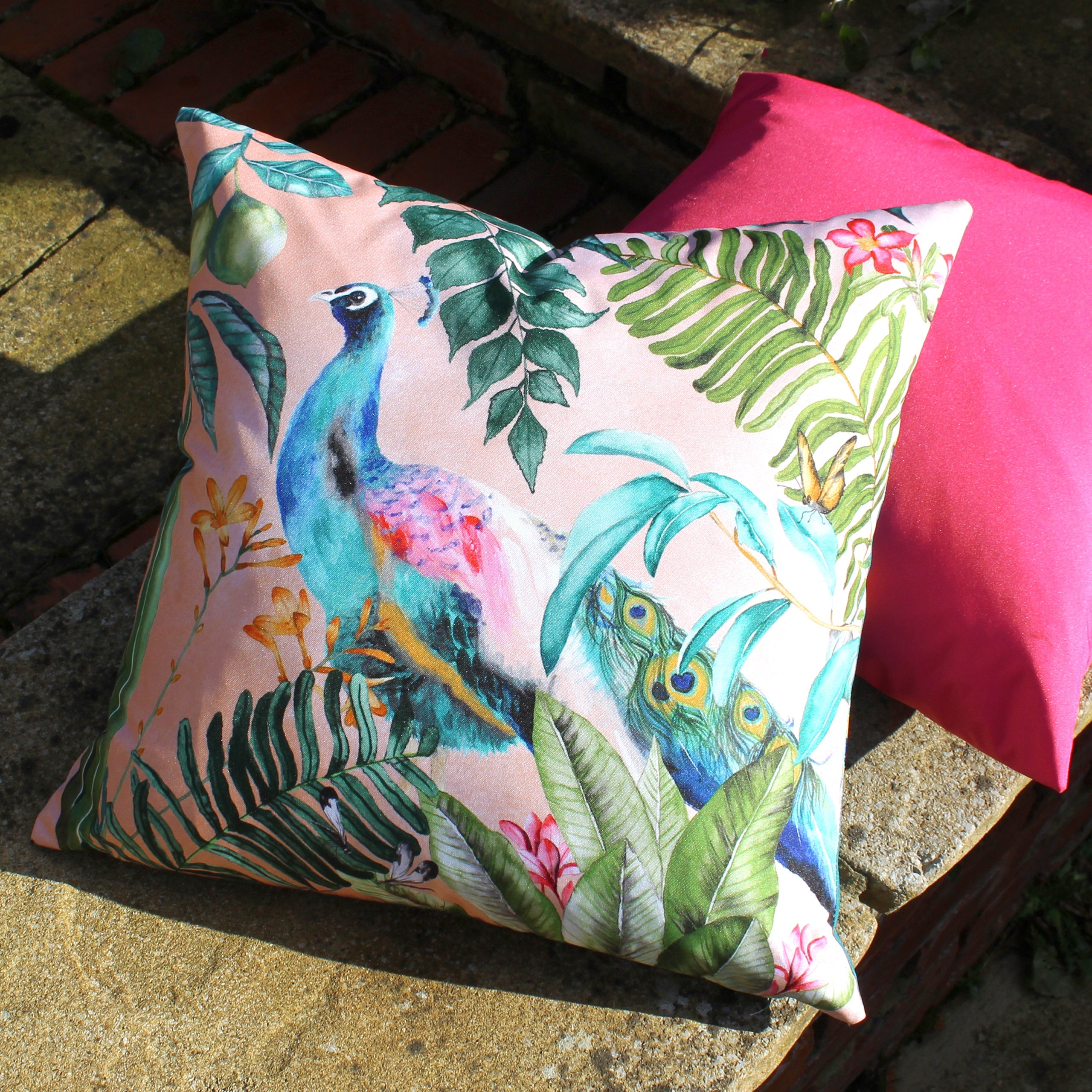Peacock Outdoor Cushion