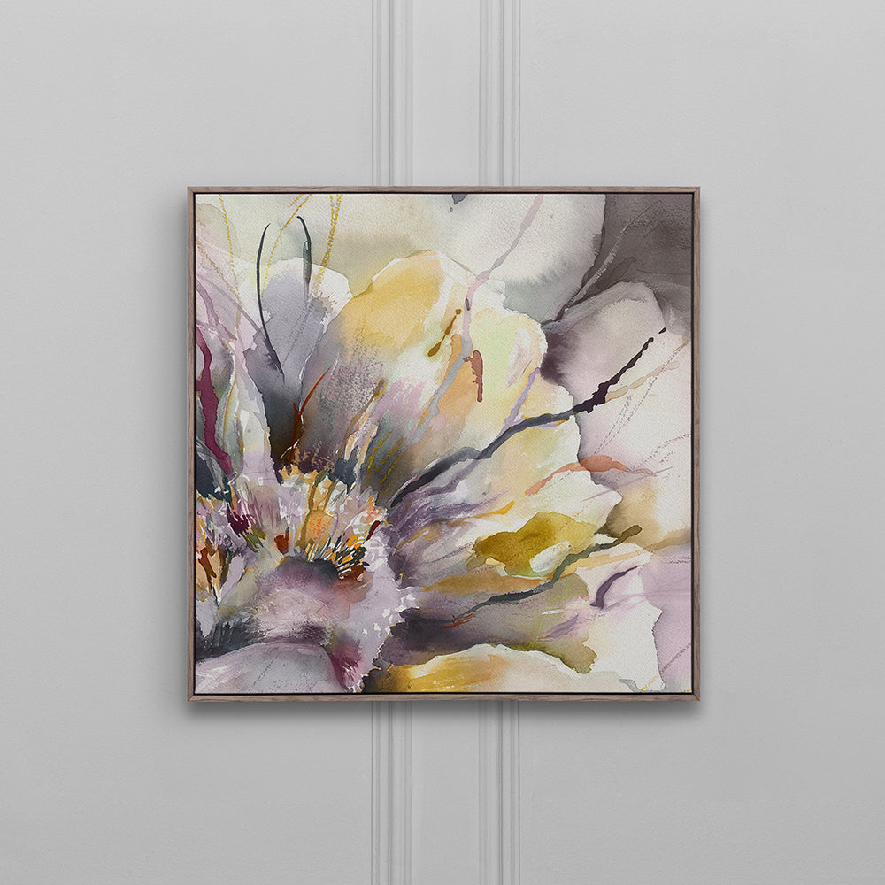Peonia Onyx Framed Canvas