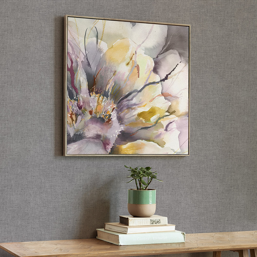 Peonia Onyx Framed Canvas
