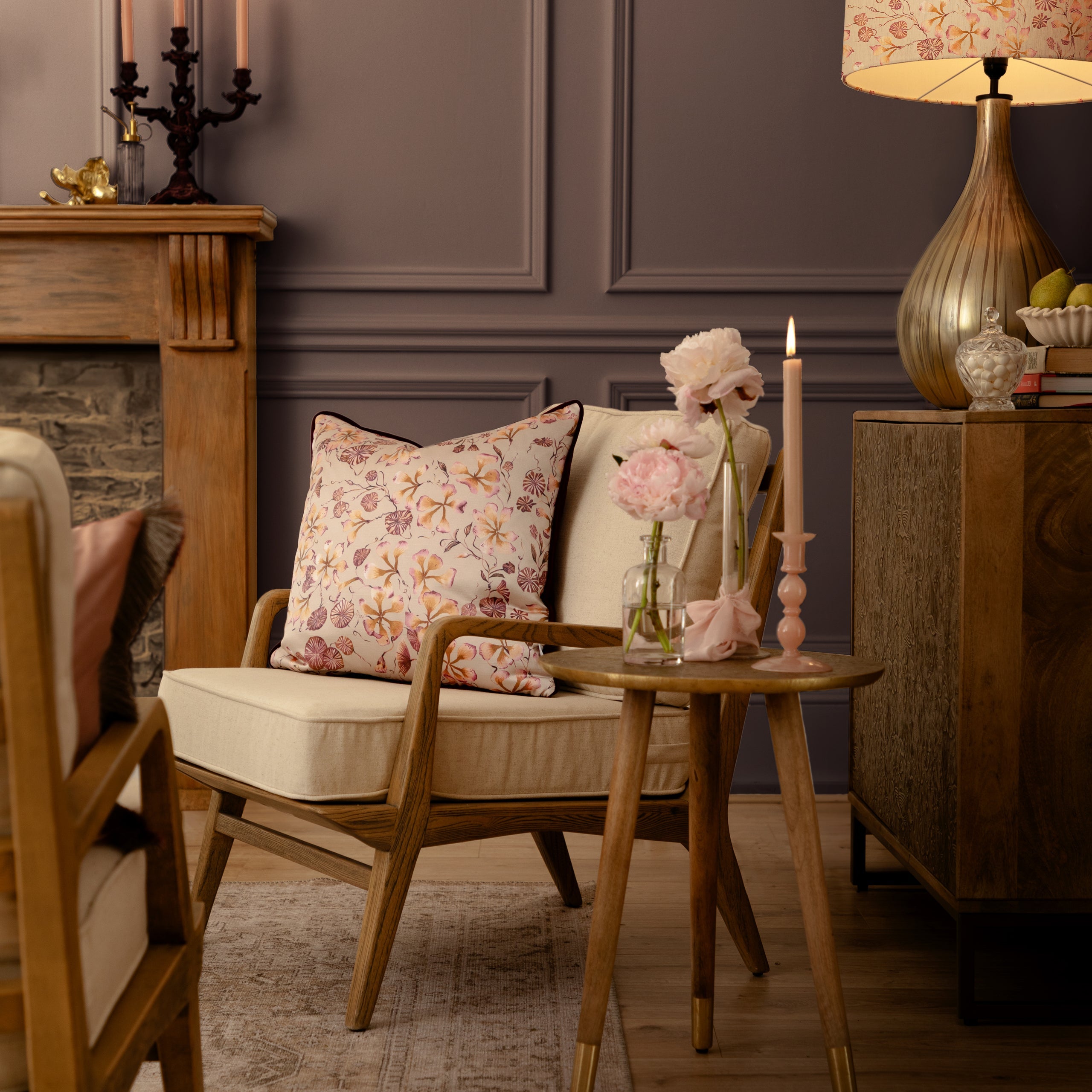 Philipa Printed Piped Cushion