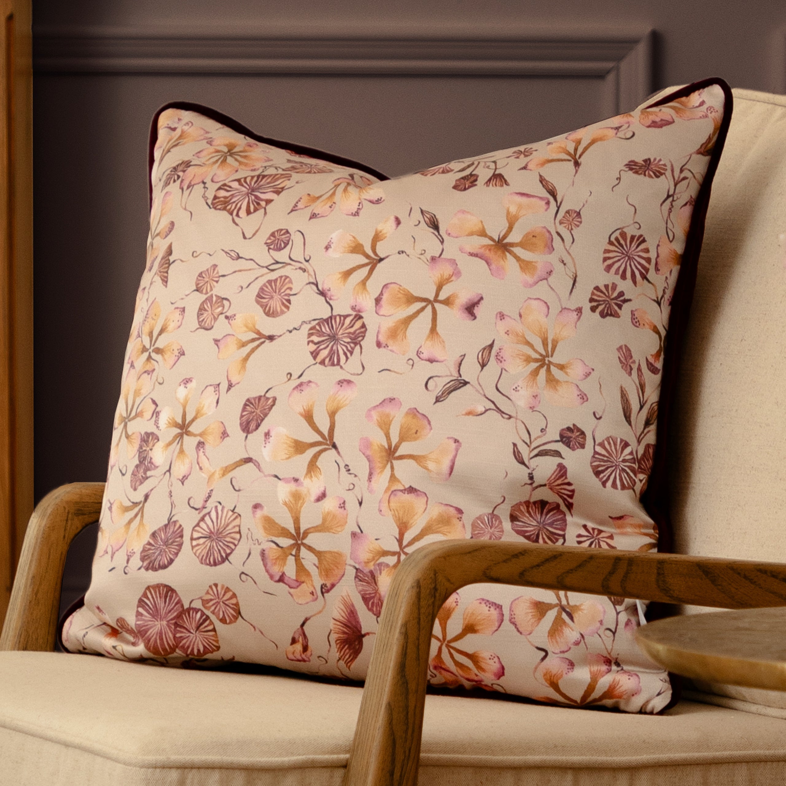Philipa Printed Piped Cushion