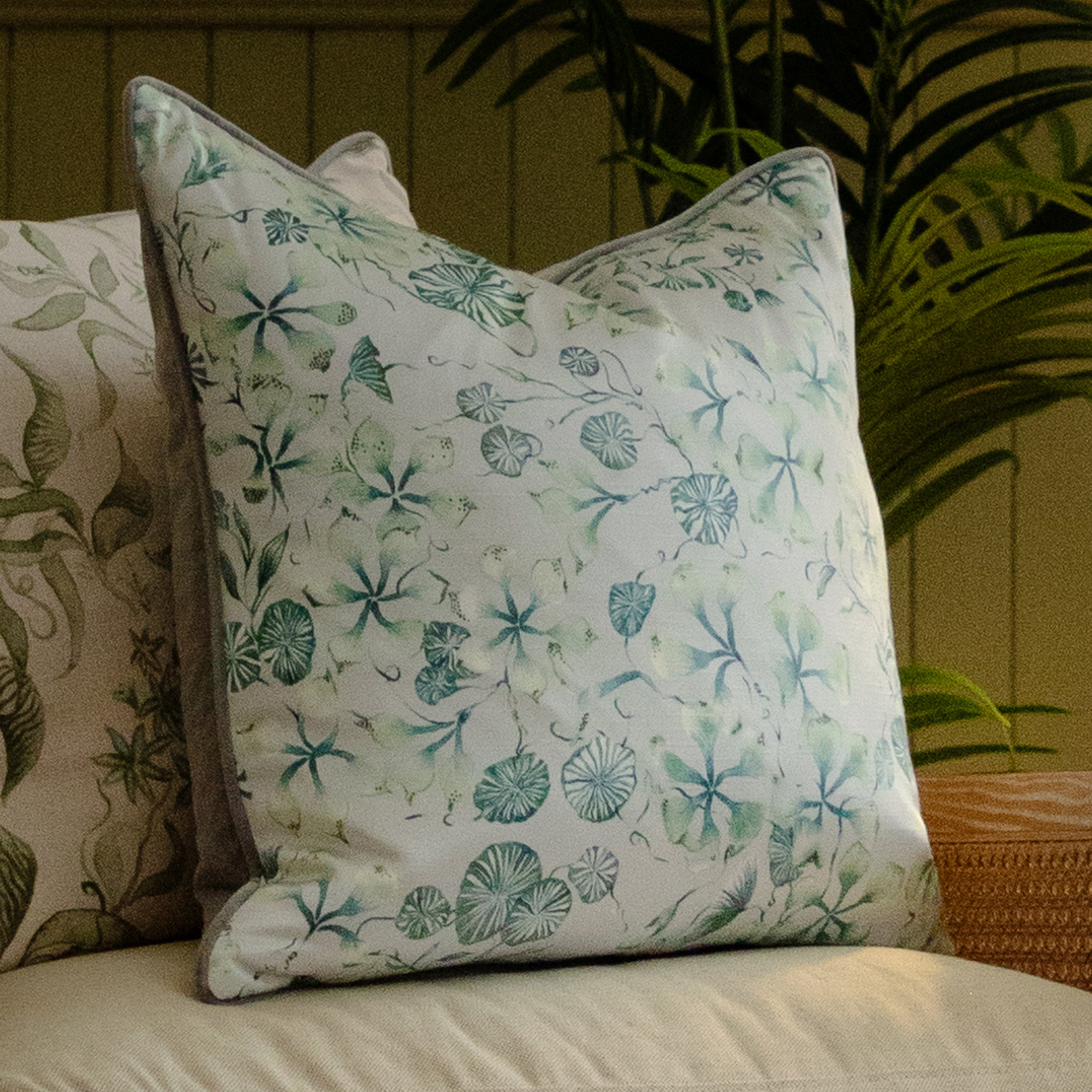 Philipa Printed Piped Cushion
