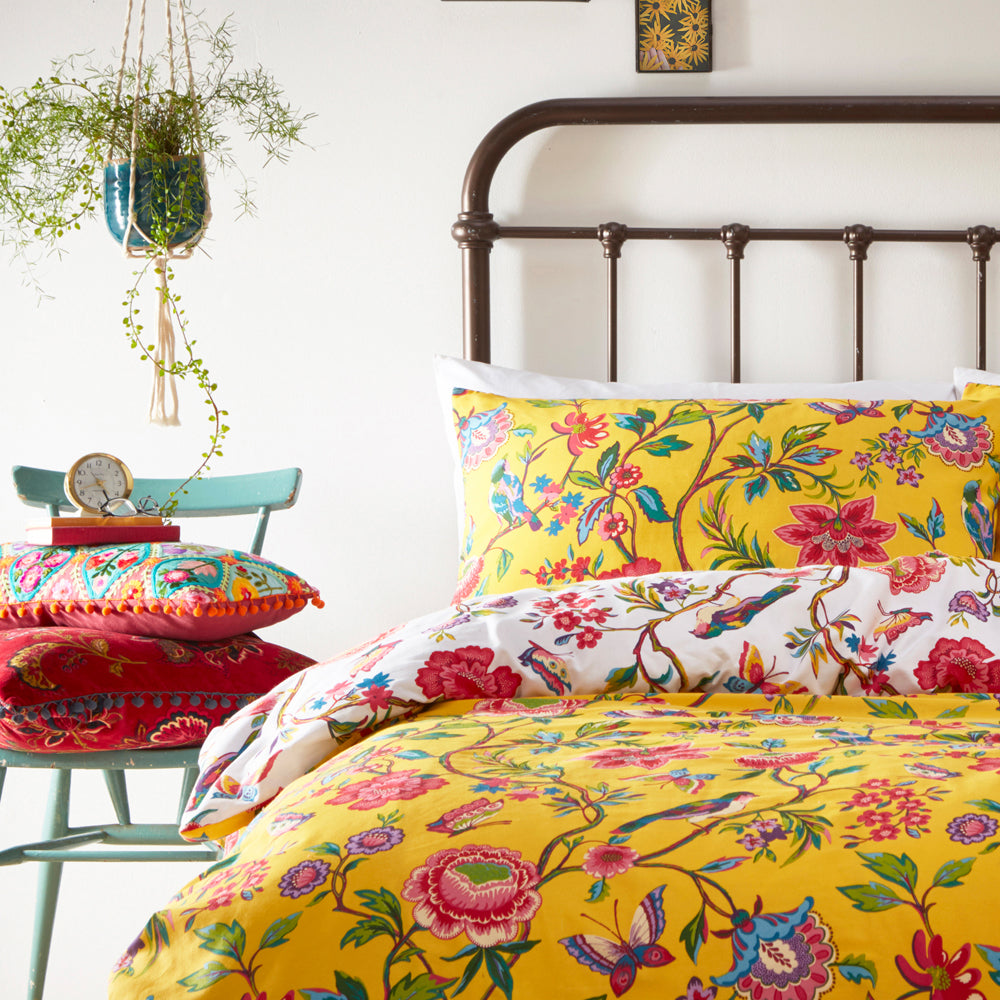 Pomelo Tropical Floral Duvet Cover Set