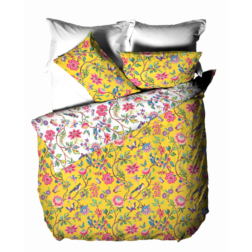 Pomelo Tropical Floral Duvet Cover Set