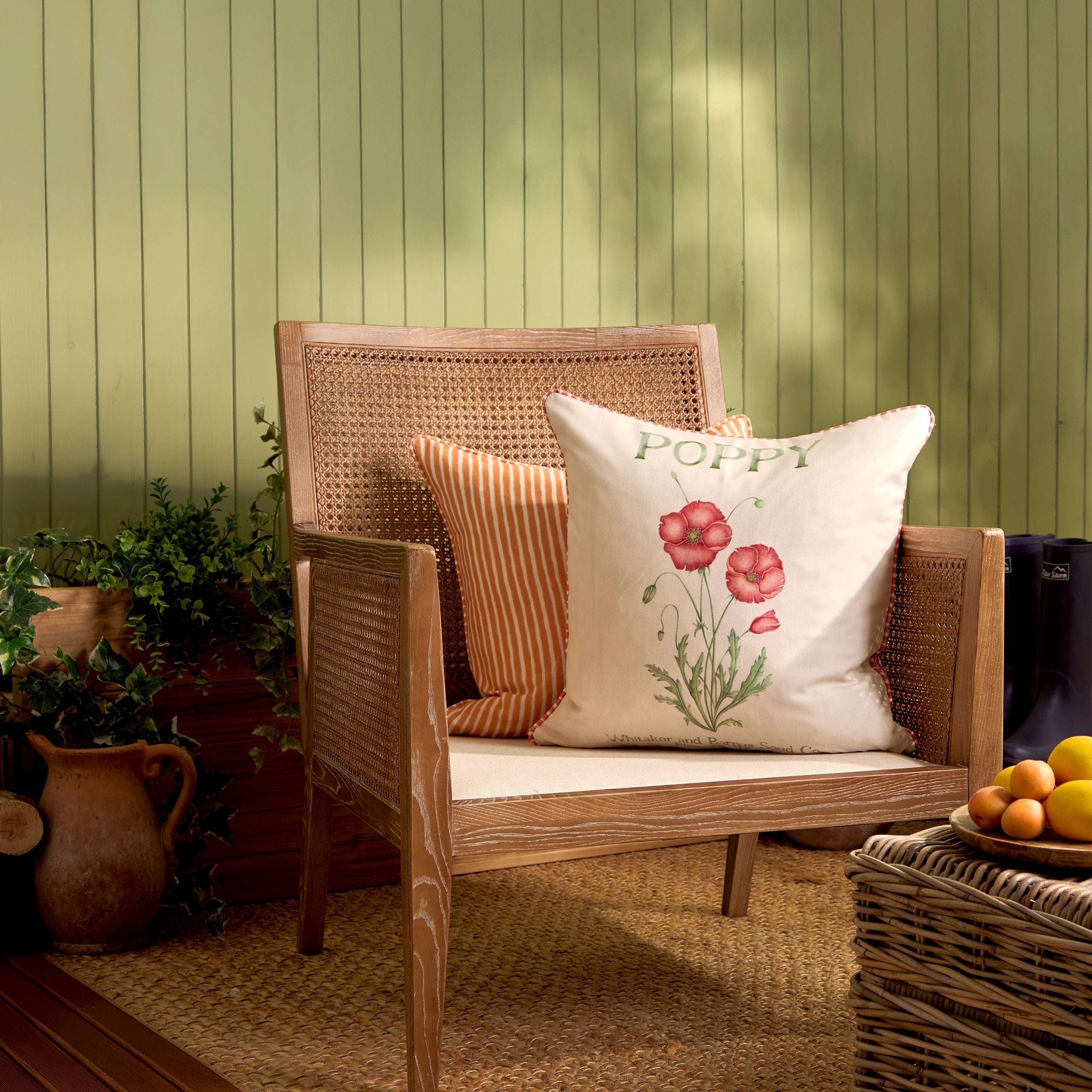 Poppy Printed Outdoor Cushion